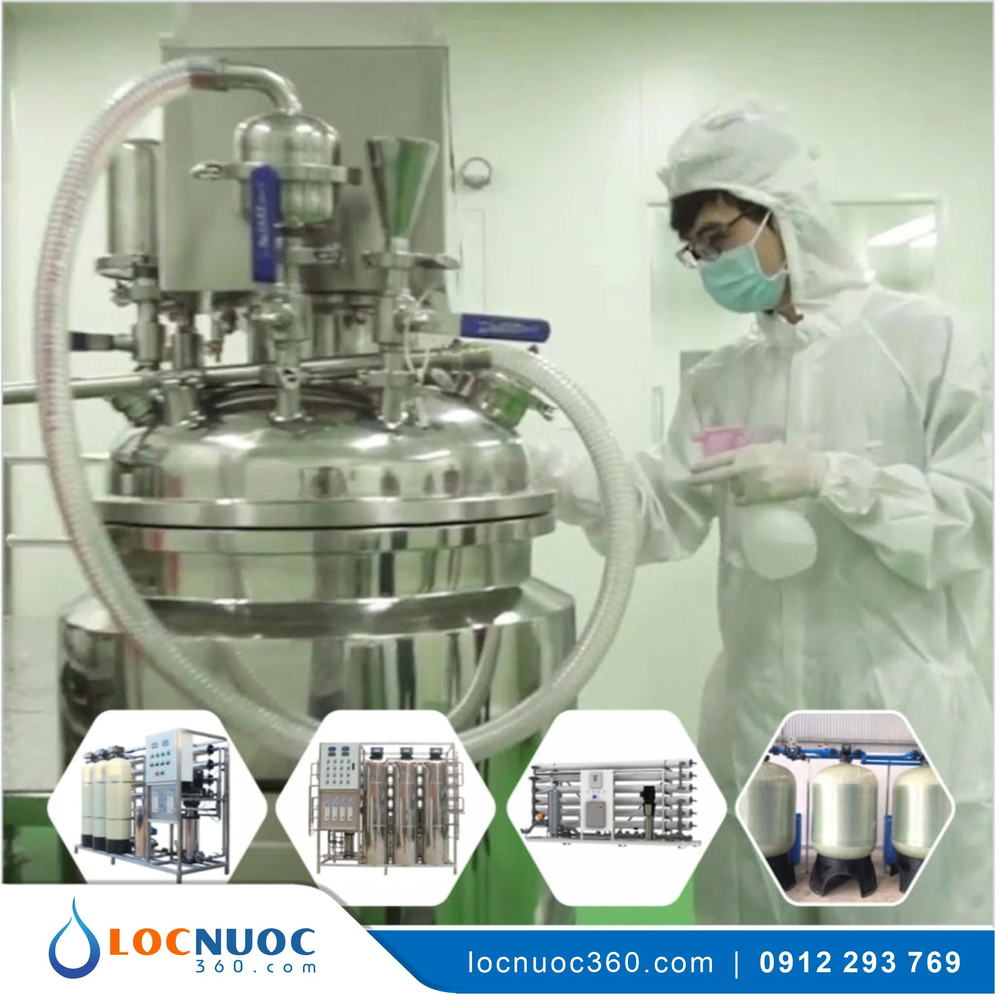 Máy lọc nước RO Tinh khiết 500lit cho Dược phẩm VSK-RO500