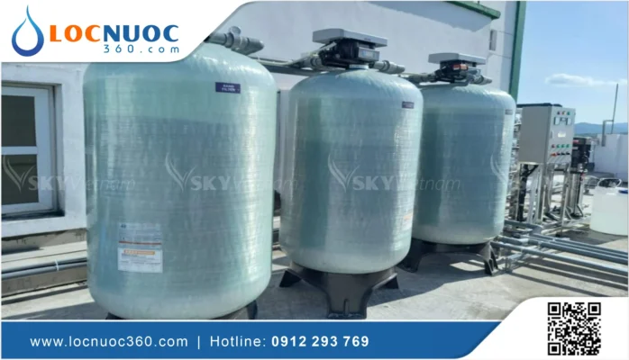Cột composite trong Hệ thống lọc nước Công nghiệp RO khử phèn