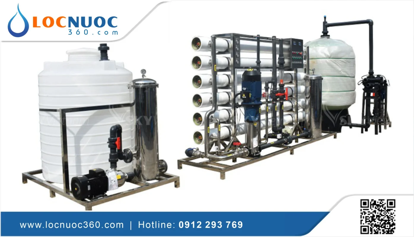 Máy lọc nước Công nghiệp 6000l/h cho Nhà máy sản xuất thực phẩm