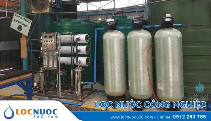 Hệ thống lọc nước Công nghiệp RO 3000 lit xử lý nước nhiễm phèn