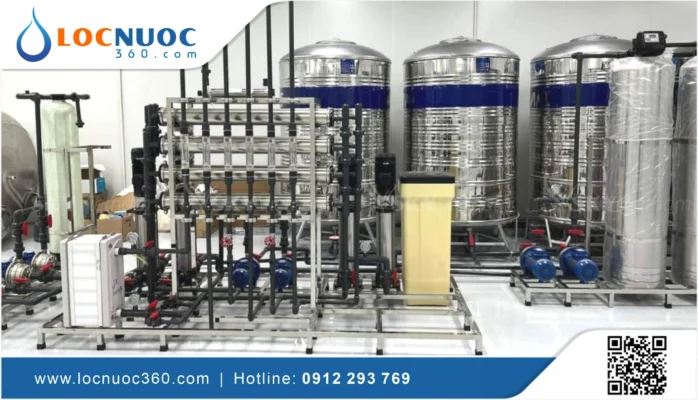 Hệ thống lọc nước công nghiệp RO 1500l/h cho Nhà máy Nhựa