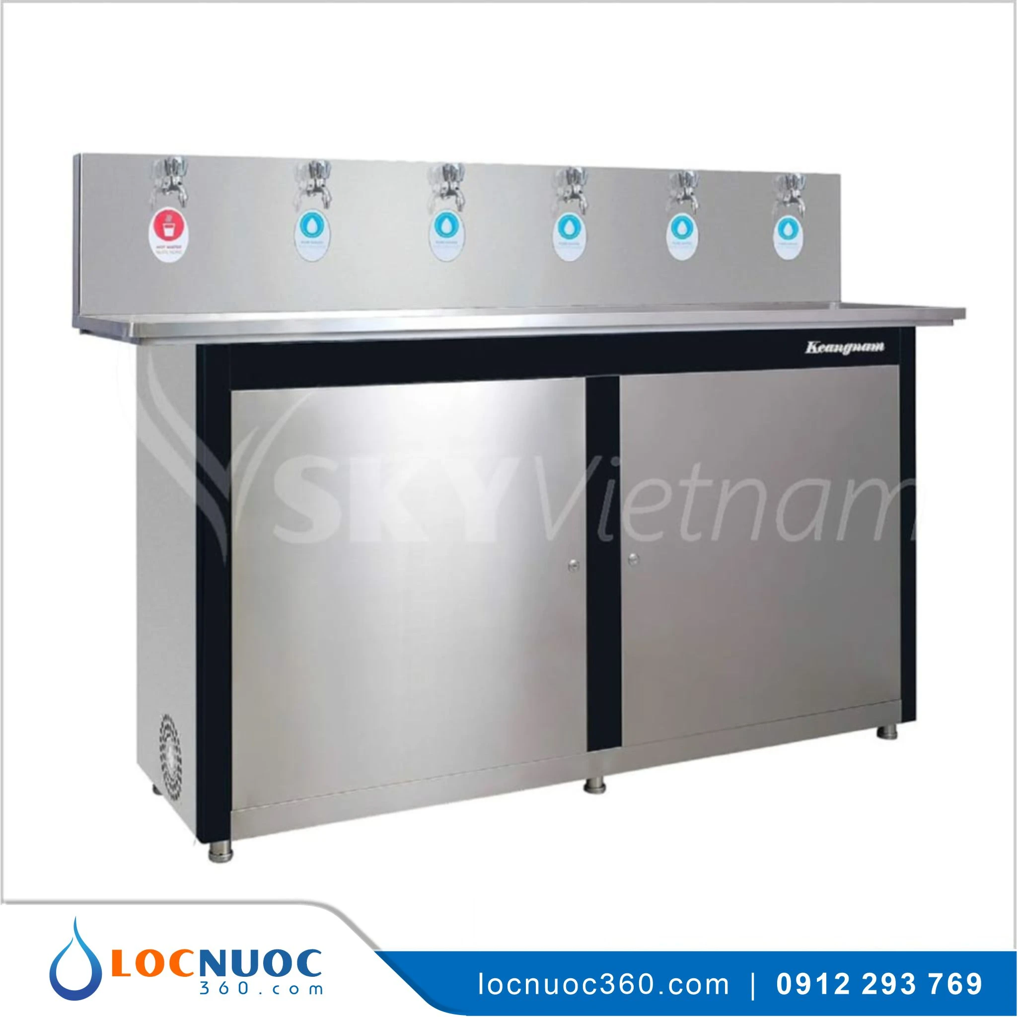 Máy làm Nóng – Ấm nước 06 vòi cho Trường học KN-6G