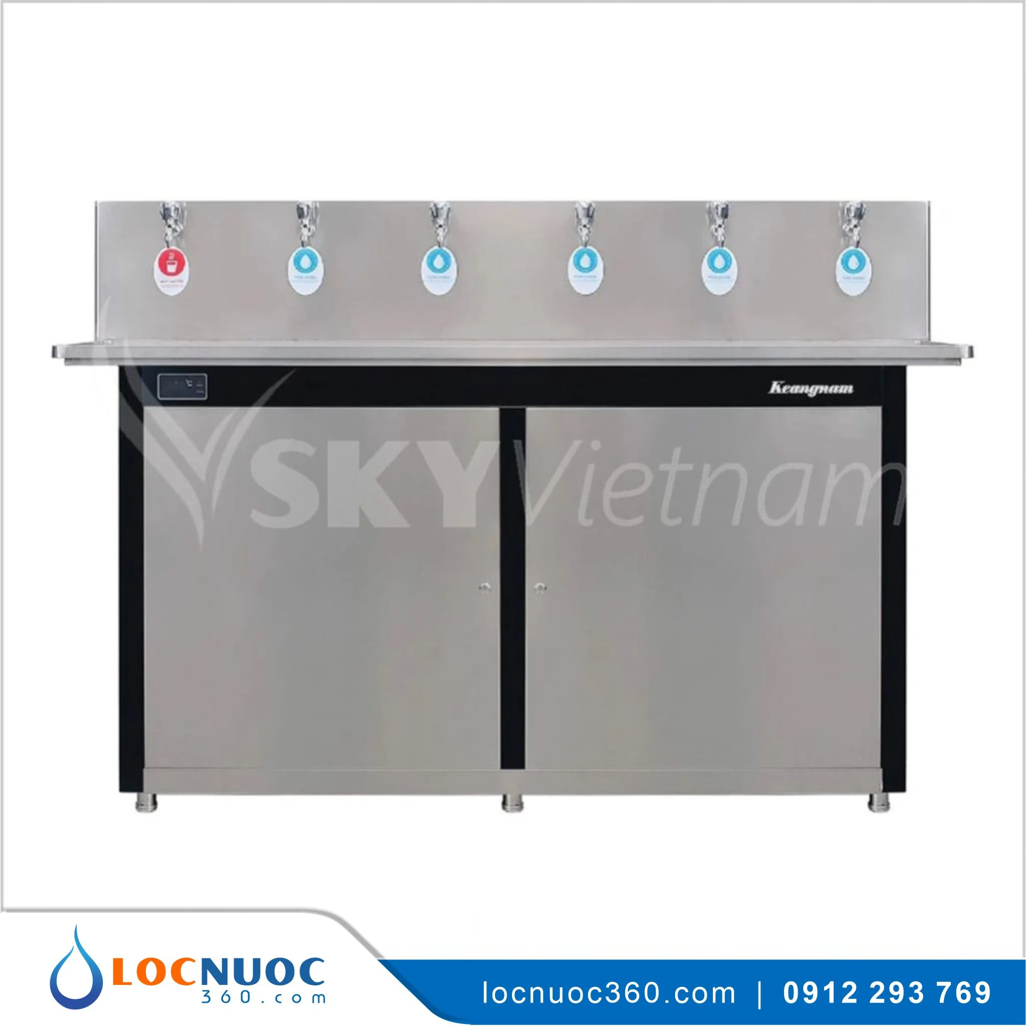 Máy làm Nóng – Ấm nước 06 vòi cho Trường học KN-6G
