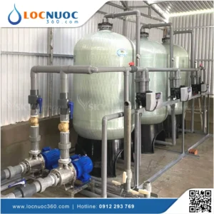 Hệ thống lọc thô 20m3 sản xuất Nước đóng bình