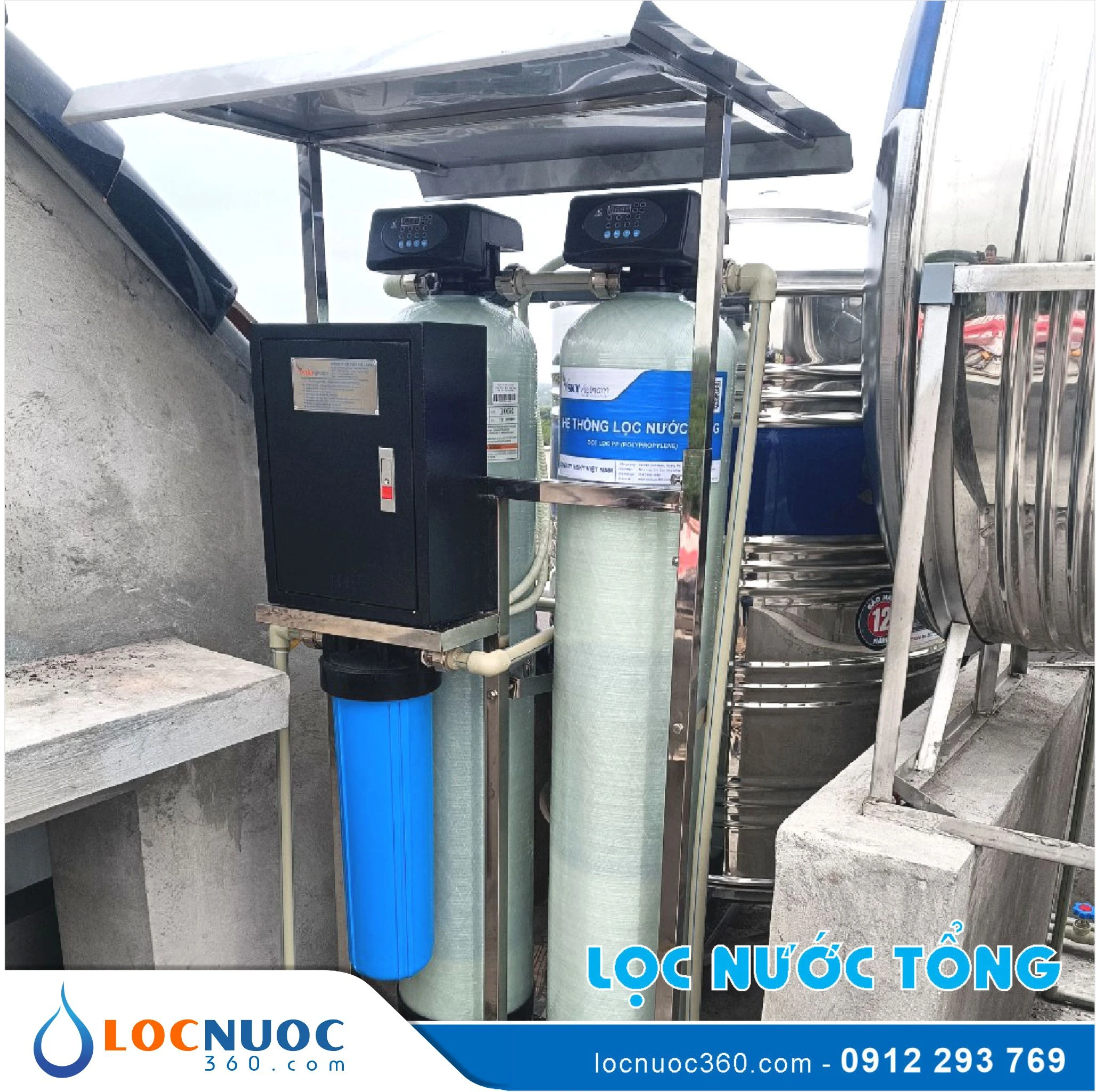 Bộ lọc nước tổng, làm mềm Cao cấp VSK02A-52 Duo 2 Bộ lọc nước tổng, làm mềm Cao cấp VSK02A-52 Duo