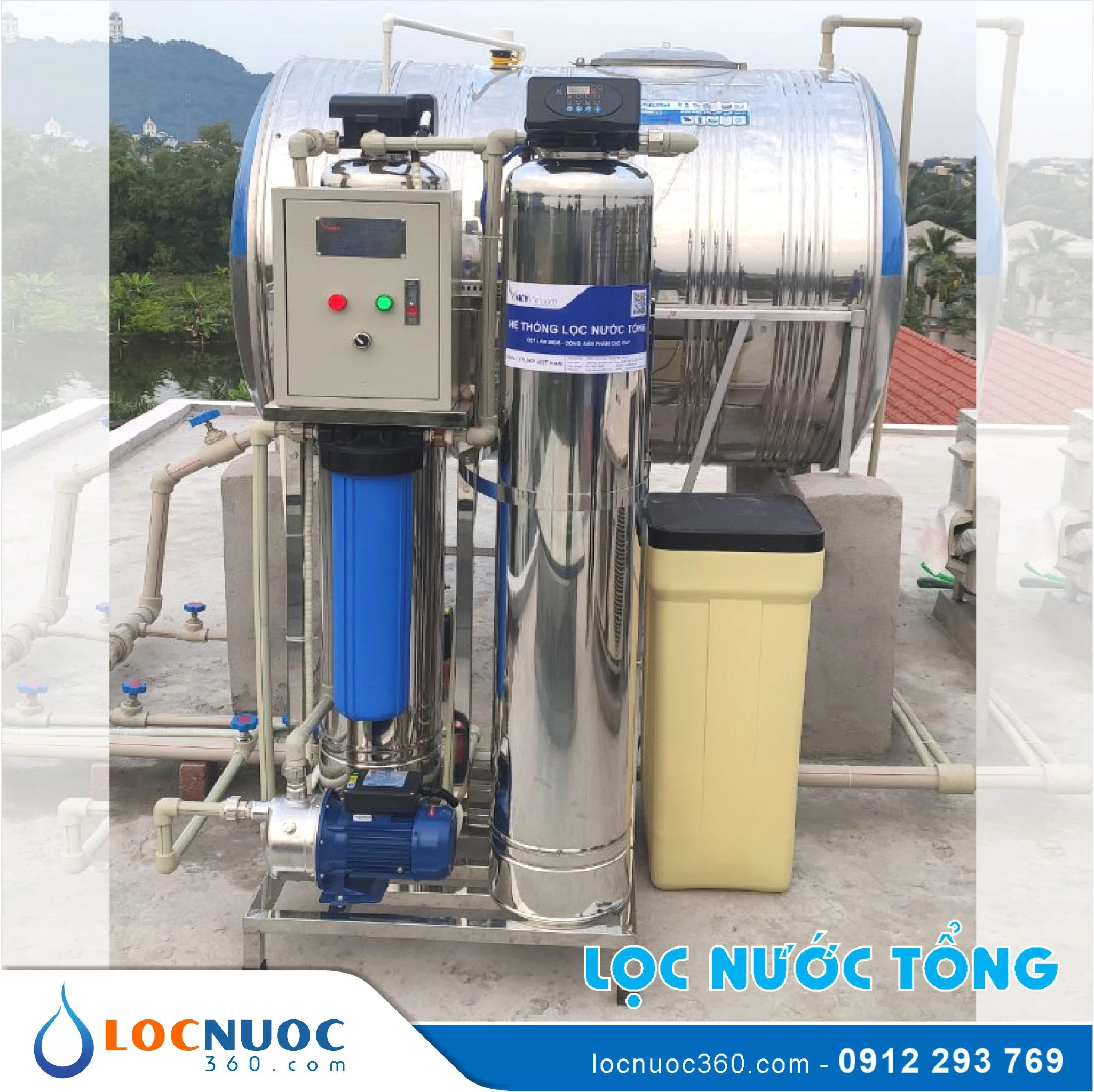 Bộ lọc nước tổng Siêu lọc UF VSK03UF-52-V1 Premium 2 Bộ lọc nước tổng Siêu lọc UF VSK03UF-52-V1 Premium
