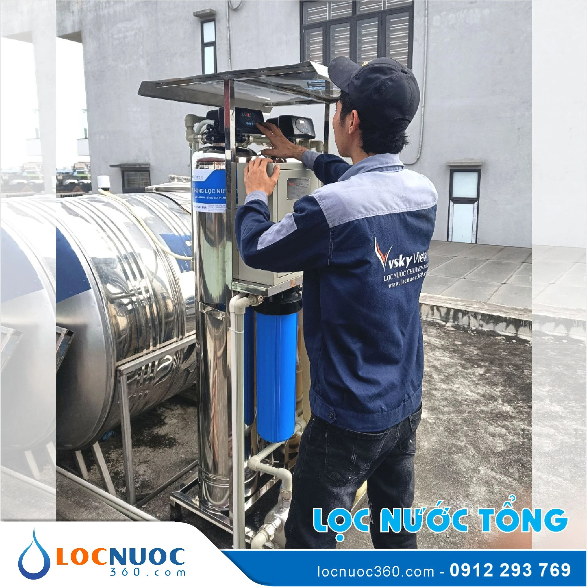 Thiết bị lọc nước tổng lắp sau bồn chứa nước 4 Thiết bị lọc nước tổng lắp sau bồn chứa nước