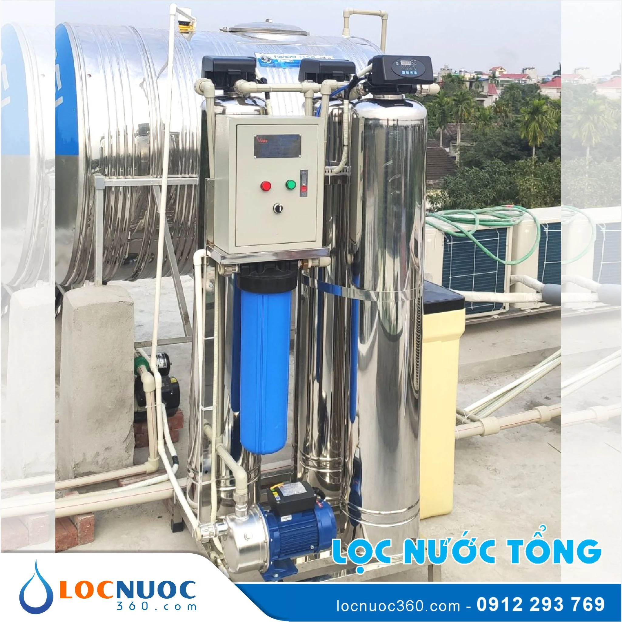 Thiết bị lọc nước tổng lắp sau bồn chứa nước 2 Thiết bị lọc nước tổng lắp sau bồn chứa nước