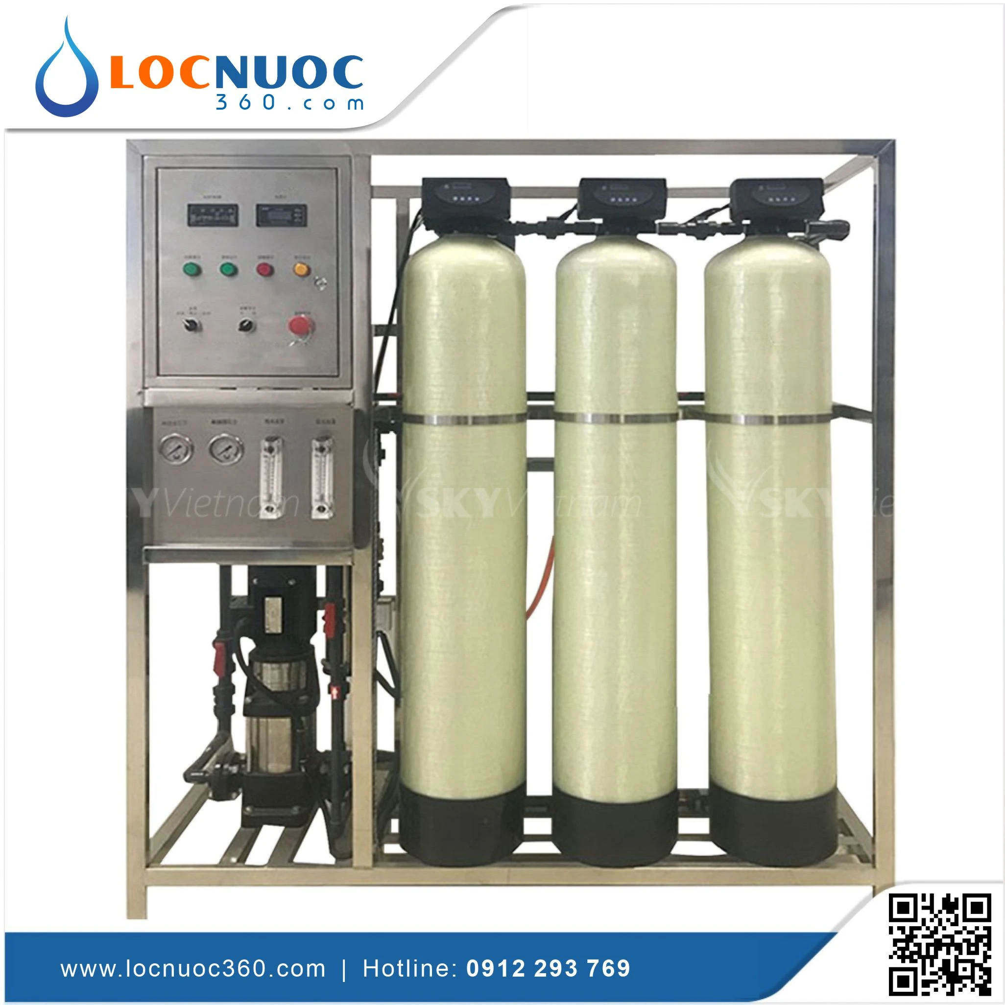 Máy lọc nước RO 700lit cho Khách sạn KN700 Lọc nước tinh khiết 4 Máy lọc nước RO 700lit cho Khách sạn KN700