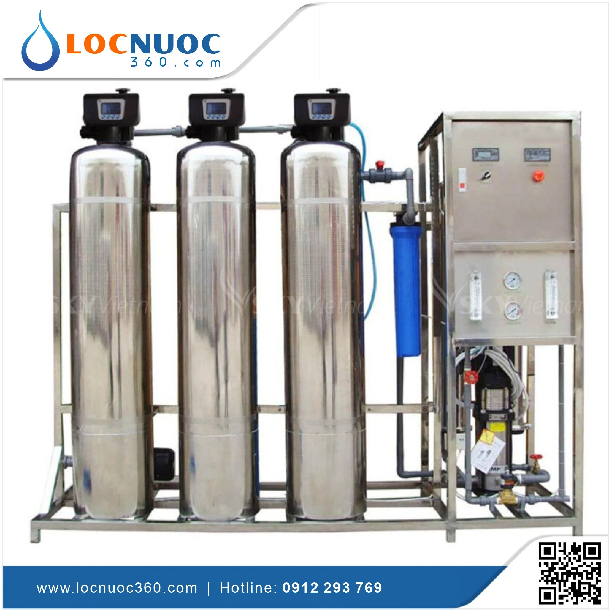 Máy lọc nước RO 700lit cho Khách sạn KN700 Lọc nước tinh khiết 3 Máy lọc nước RO 700lit cho Khách sạn KN700