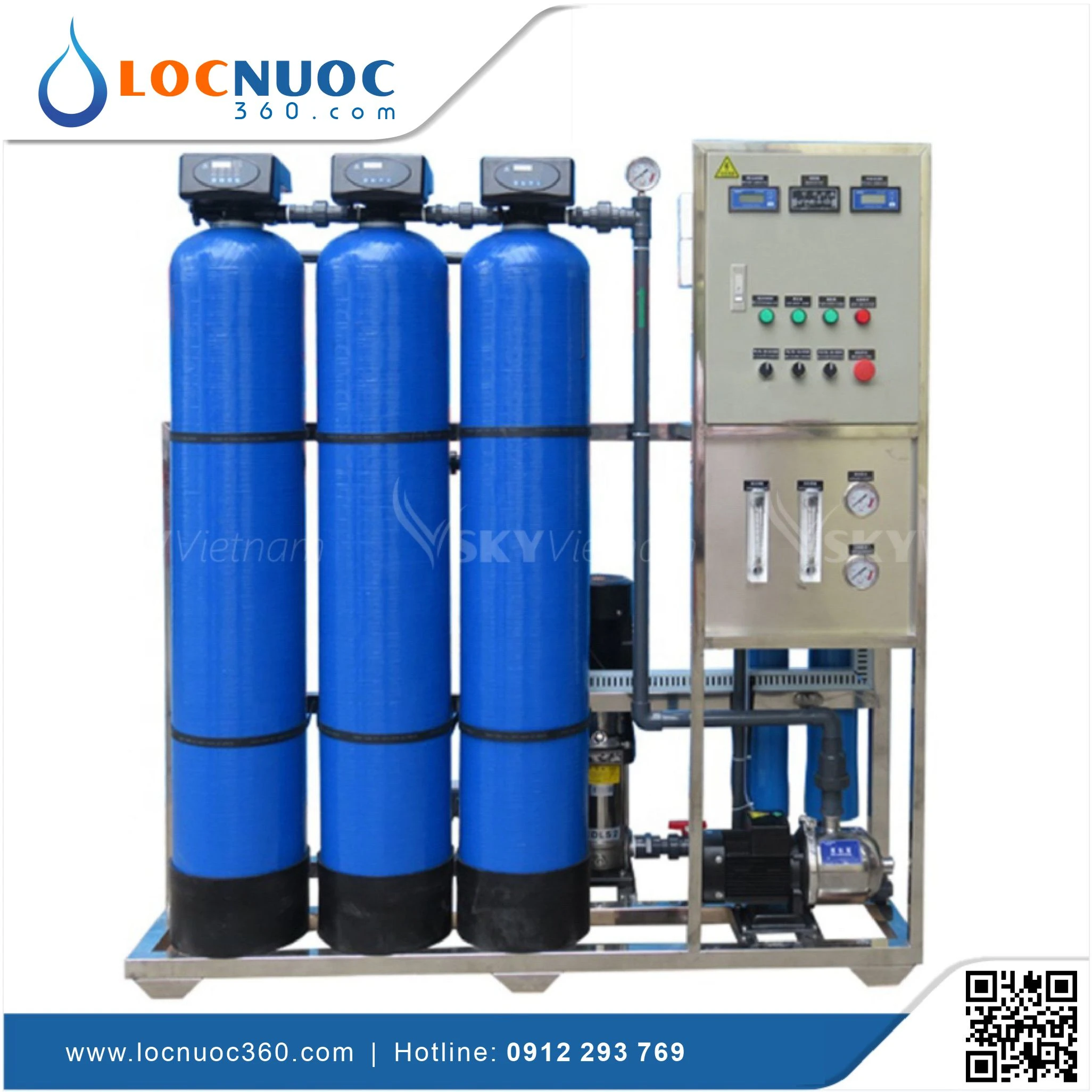 Máy lọc nước RO 350lit cho Khách sạn KN350 Lọc nước tinh khiết 3 Máy lọc nước RO 350lit cho Khách sạn KN350