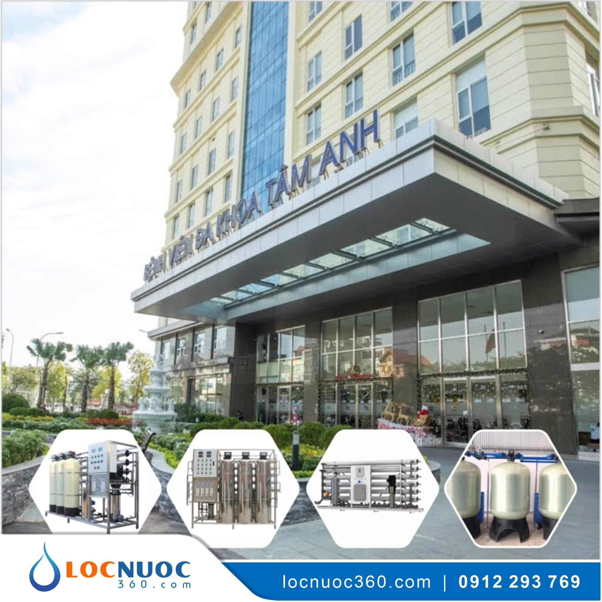 Hệ thống lọc nước RO Công suất lớn cho Bệnh viện, Y tế