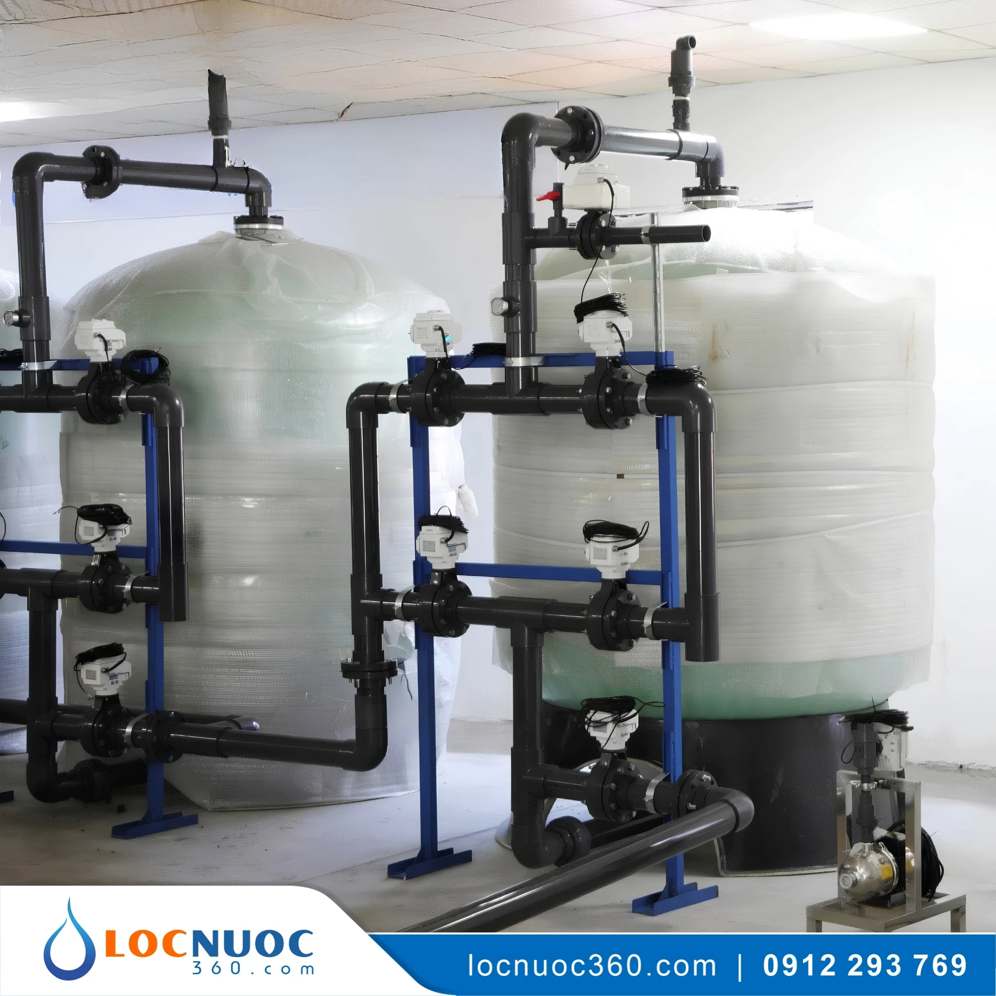 Hệ thống lọc nước tổng 10m3 cho Bệnh viện VSK10-LT 4 Hệ thống lọc nước tổng 10m3 cho Bệnh viện VSK10-LT
