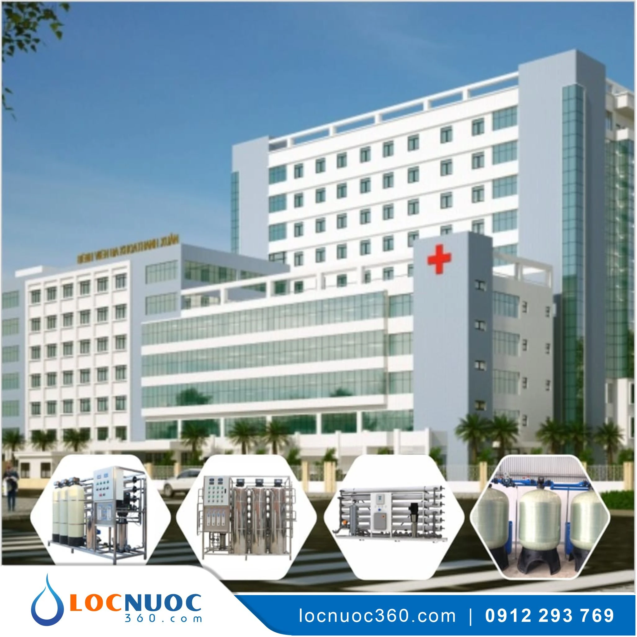 Máy lọc nước RO 1400lit cho Bệnh viện KN1400