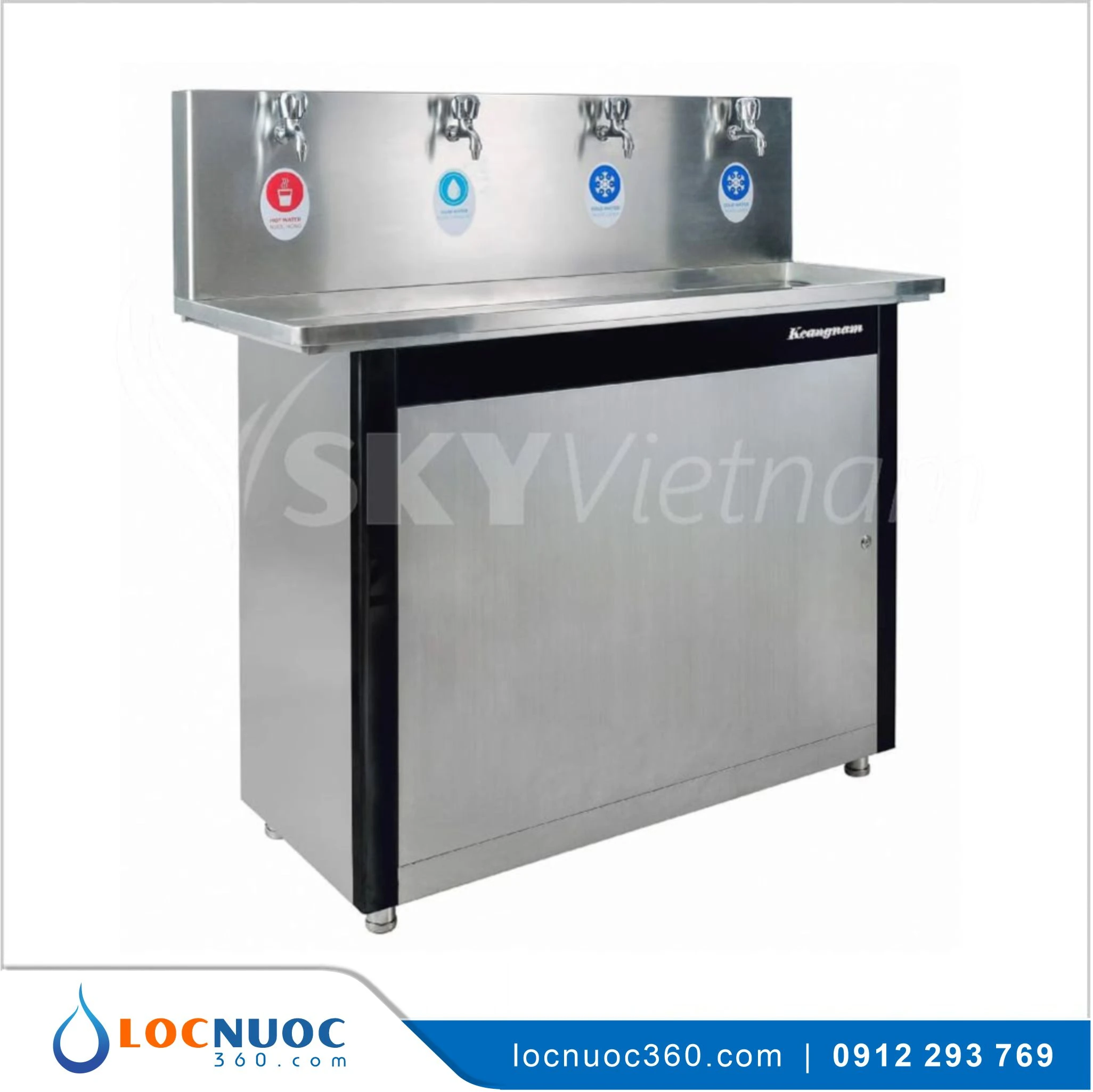Máy làm Nóng – Lạnh nước 04 vòi cho Nhà hàng KN-4GB