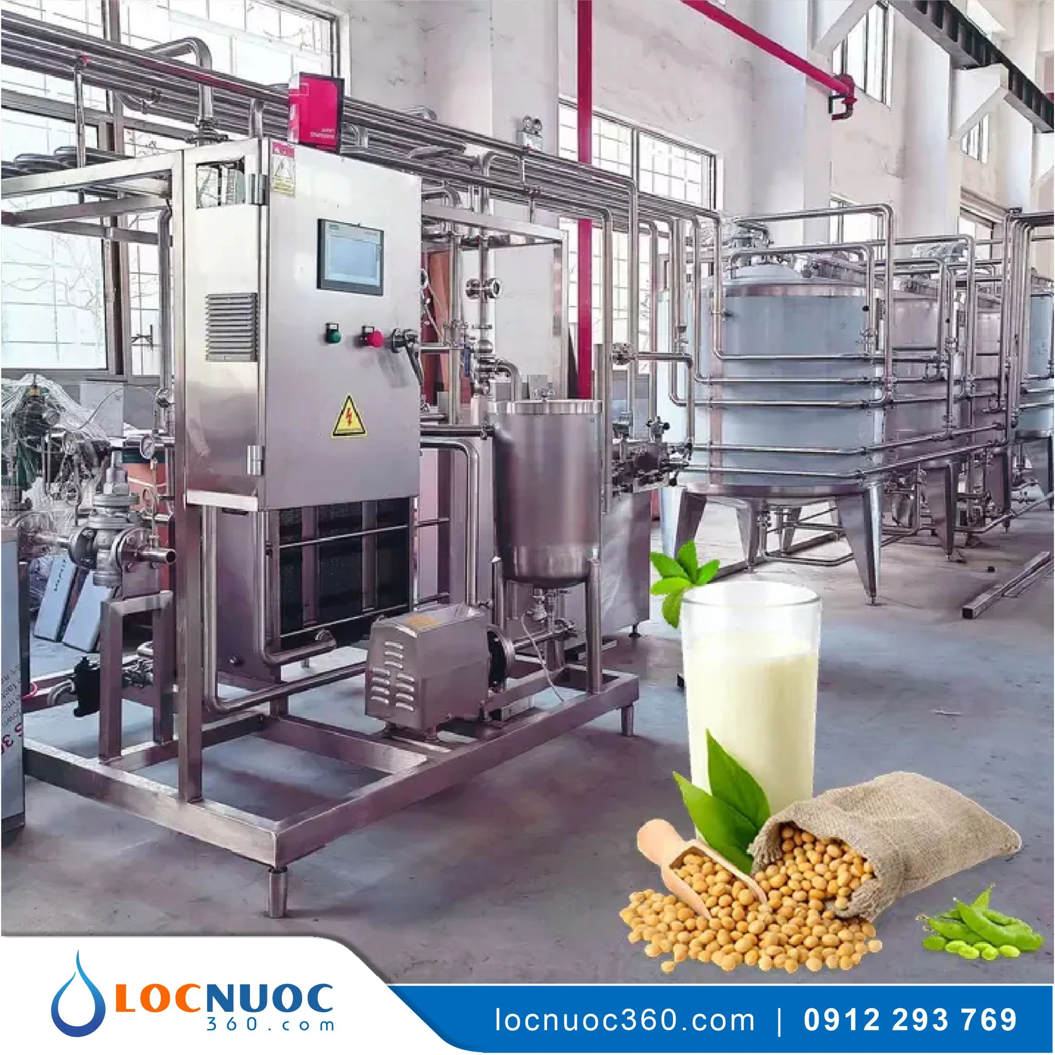 Thiết bị lọc nước cho Sản xuất Sữa đậu nành đóng chai 1 Thiết bị lọc nước cho Sản xuất Sữa đậu nành đóng chai