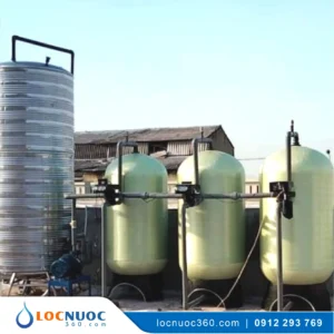 Hệ thống lọc nước tổng 5m3 sản xuất Dệt Nhuộm