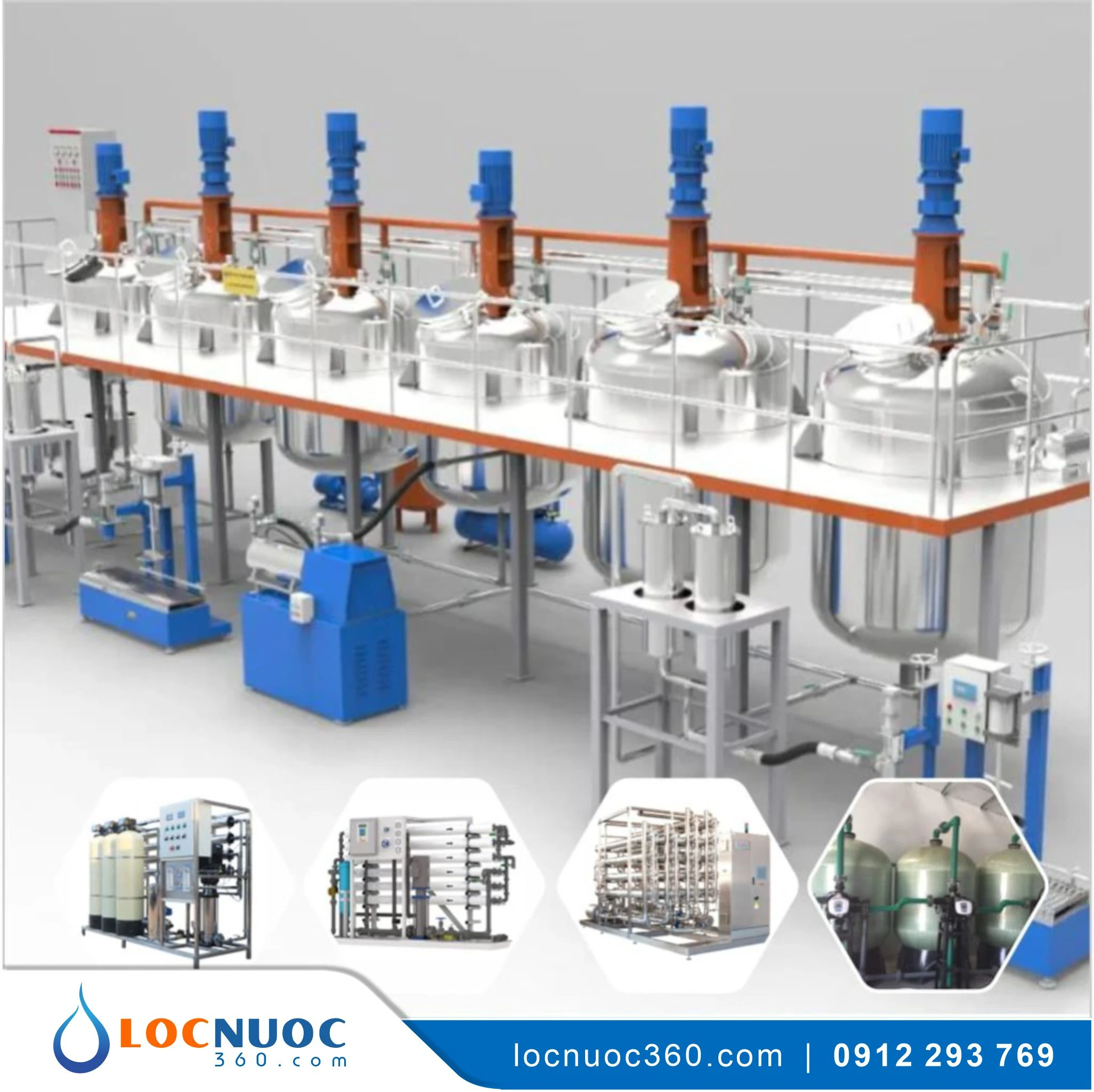 Máy lọc nước RO sản xuất Sơn nước 2000lit