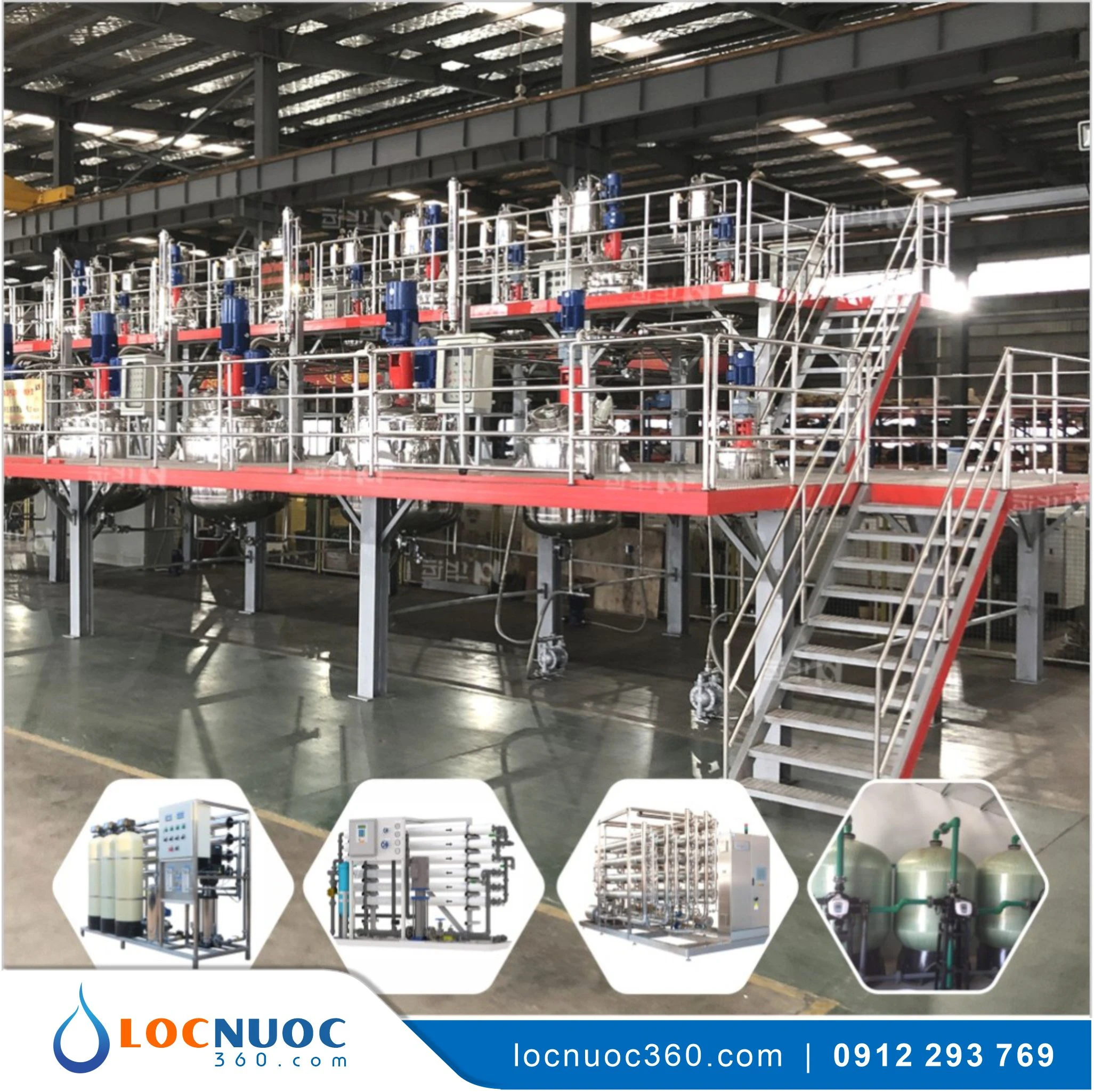 Máy lọc nước RO sản xuất Sơn nước 2500lit
