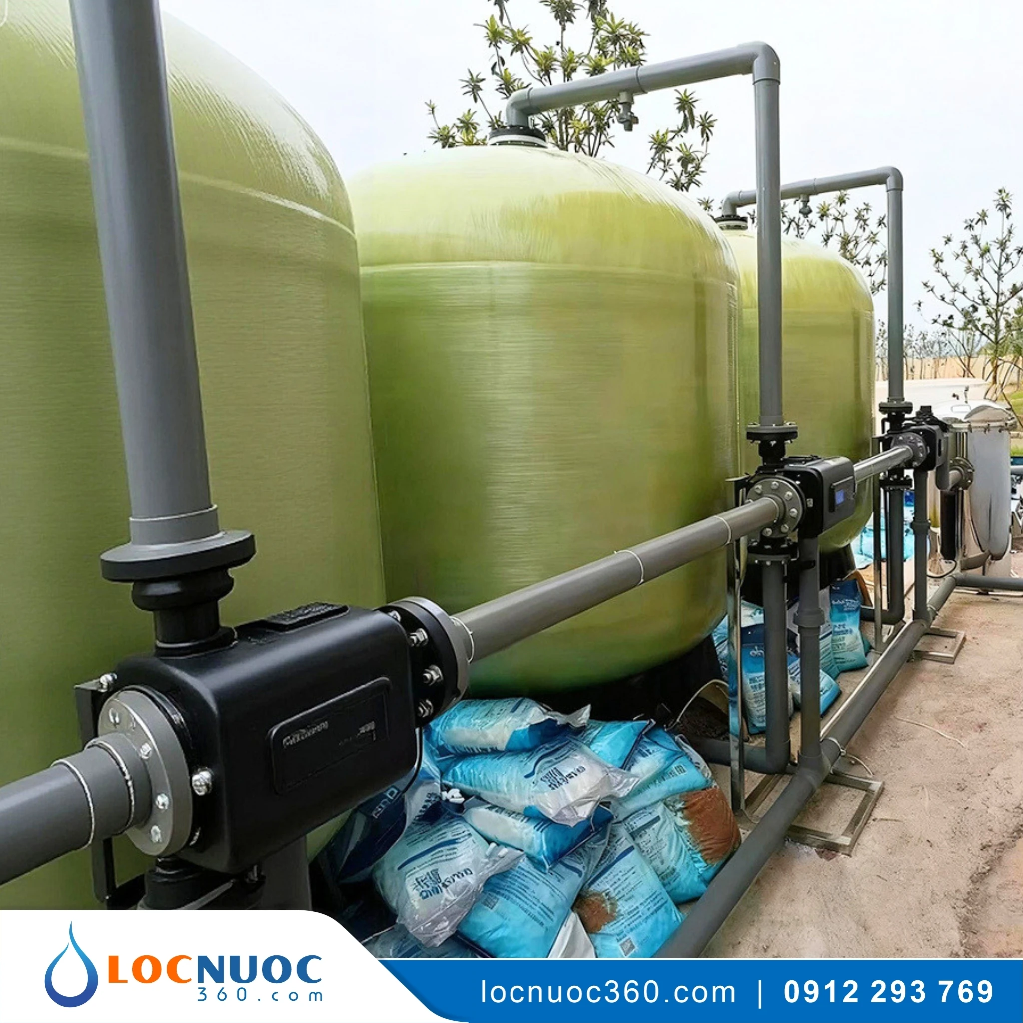 Hệ thống lọc nước tổng 30m3 sản xuất Sơn nước 4 Hệ thống lọc nước tổng 30m3 sản xuất Sơn nước