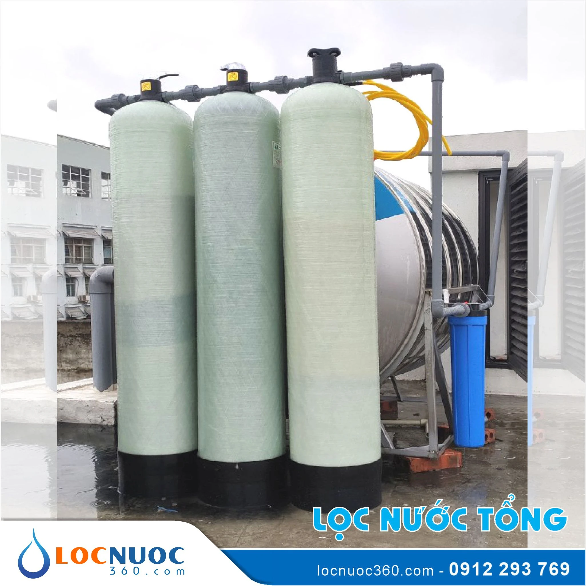Bộ lọc nước tổng, làm mềm giá rẻ VSK03B-54 Standard 4 Bộ lọc nước tổng, làm mềm giá rẻ VSK03B-54 Standard