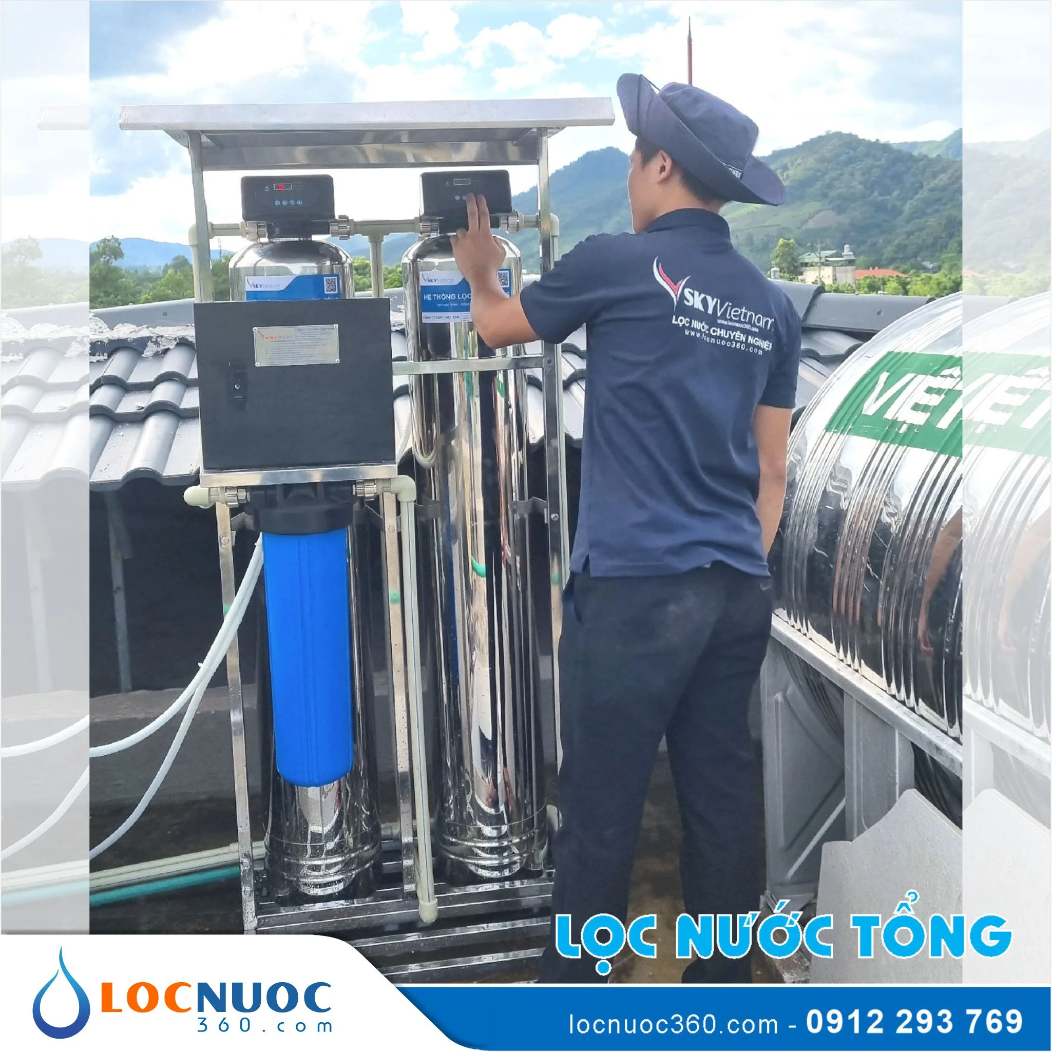 Bộ lọc nước tổng, làm mềm cao cấp VSK02-52 Duo Inox 4 Bộ lọc nước tổng, làm mềm cao cấp VSK02-52 Duo Inox