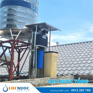 Thiết bị lọc nước tổng lắp trước bồn chứa nước