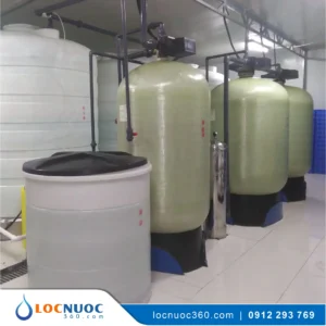 Hệ thống làm mềm nước 5m3 cho Chiller, Tháp giải nhiệt