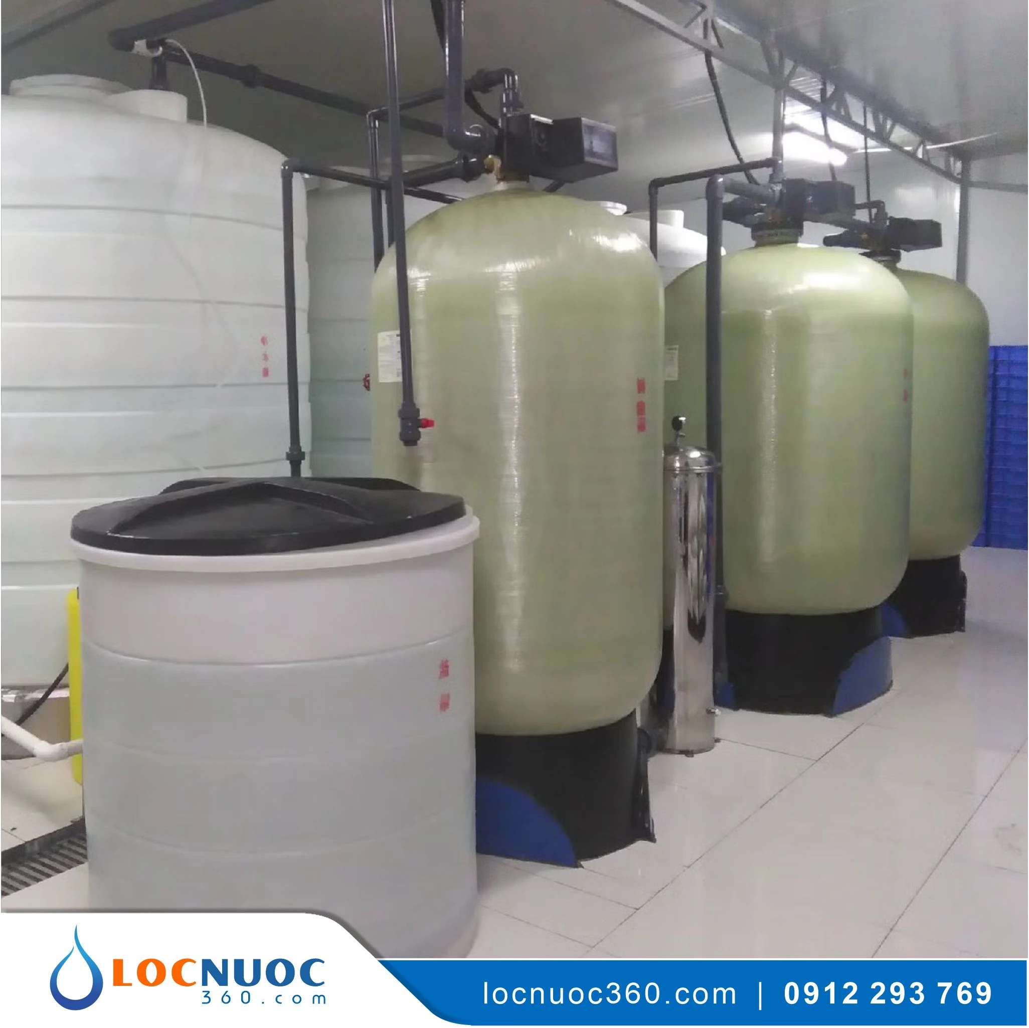Hệ thống làm mềm nước 5m3 cho Chiller, Tháp giải nhiệt 2 Hệ thống làm mềm nước 5m3 cho Chiller, Tháp giải nhiệt