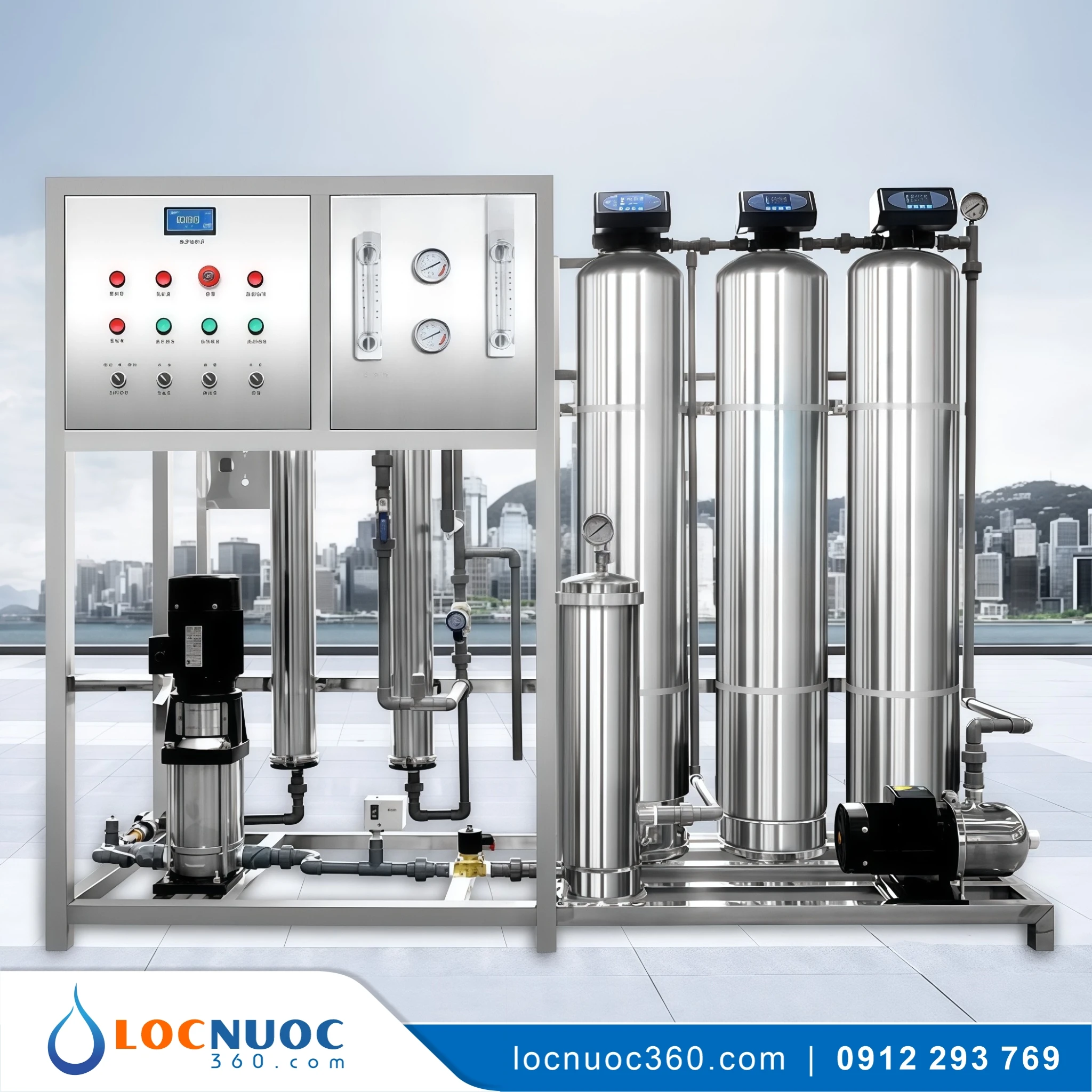 Bộ lọc nước tổng RO Tinh khiết 700lit cho Biệt thự VSK-RO700-V1
