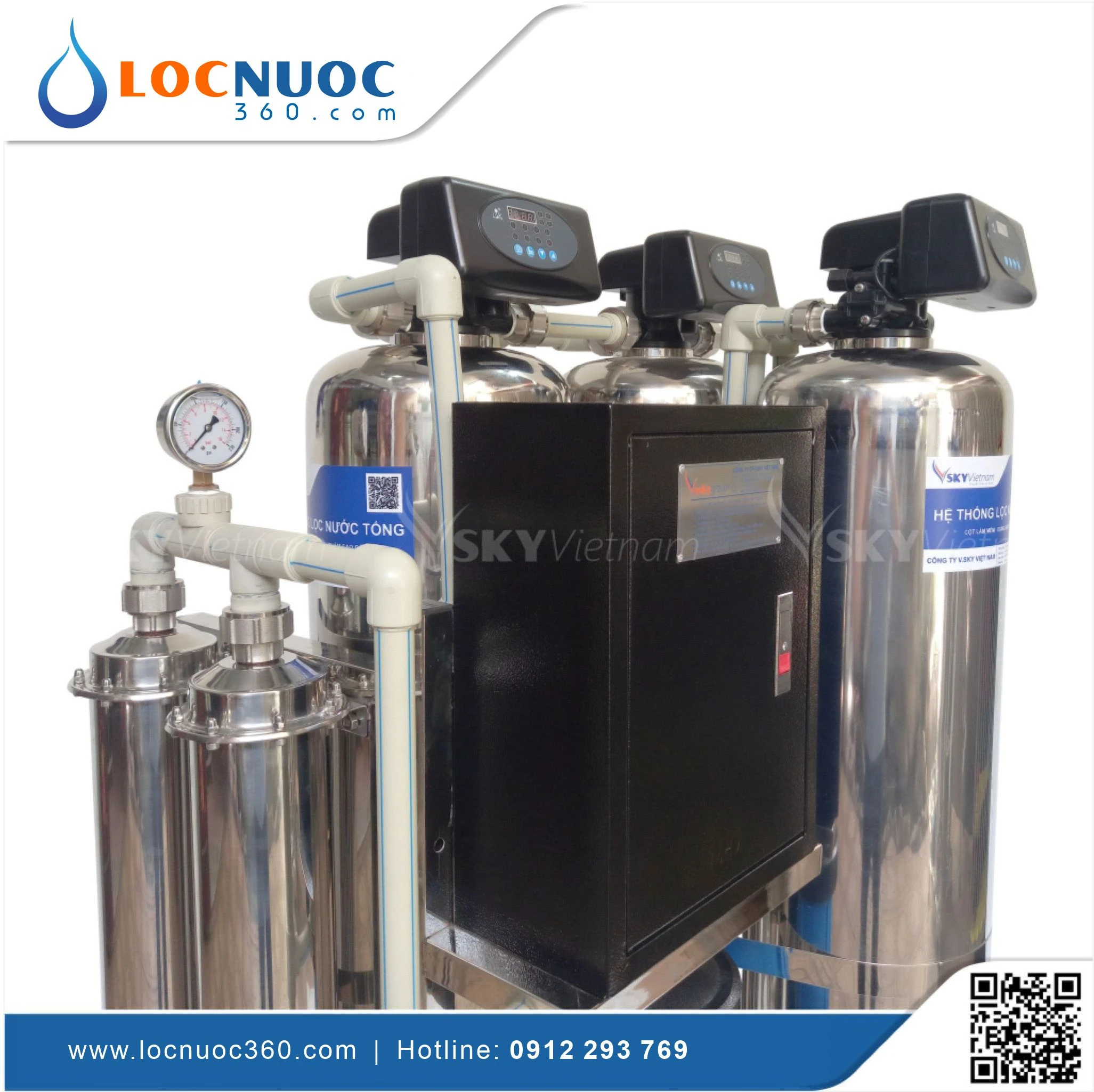 Bộ lọc nước tổng Siêu lọc UF cho Biệt thự VSK03UF-52-V2 Premium 4 Bộ lọc nước tổng Siêu lọc UF cho Biệt thự VSK03UF-52-V2 Premium