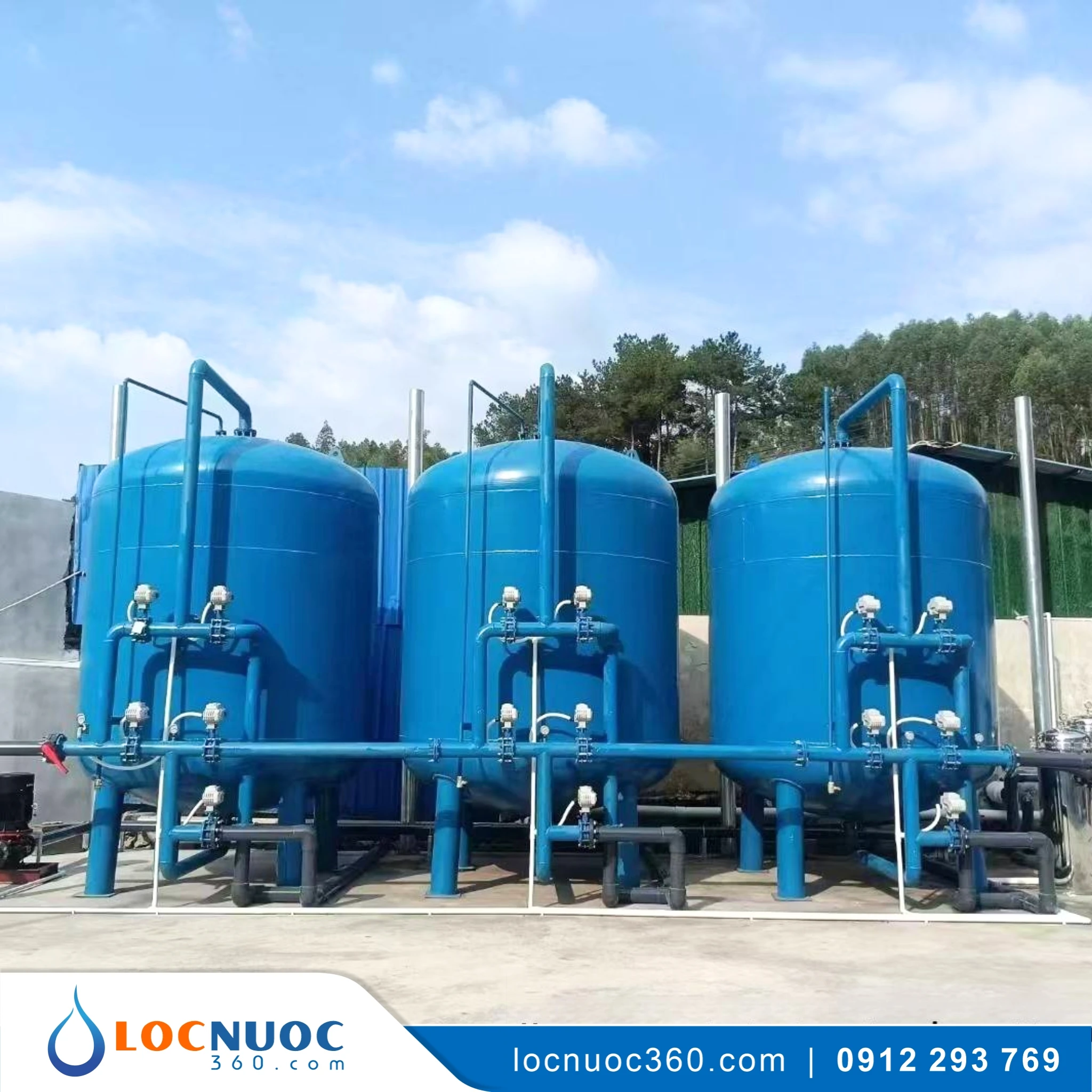 Hệ thống Lọc nước giếng khoan Công nghiệp 200m3
