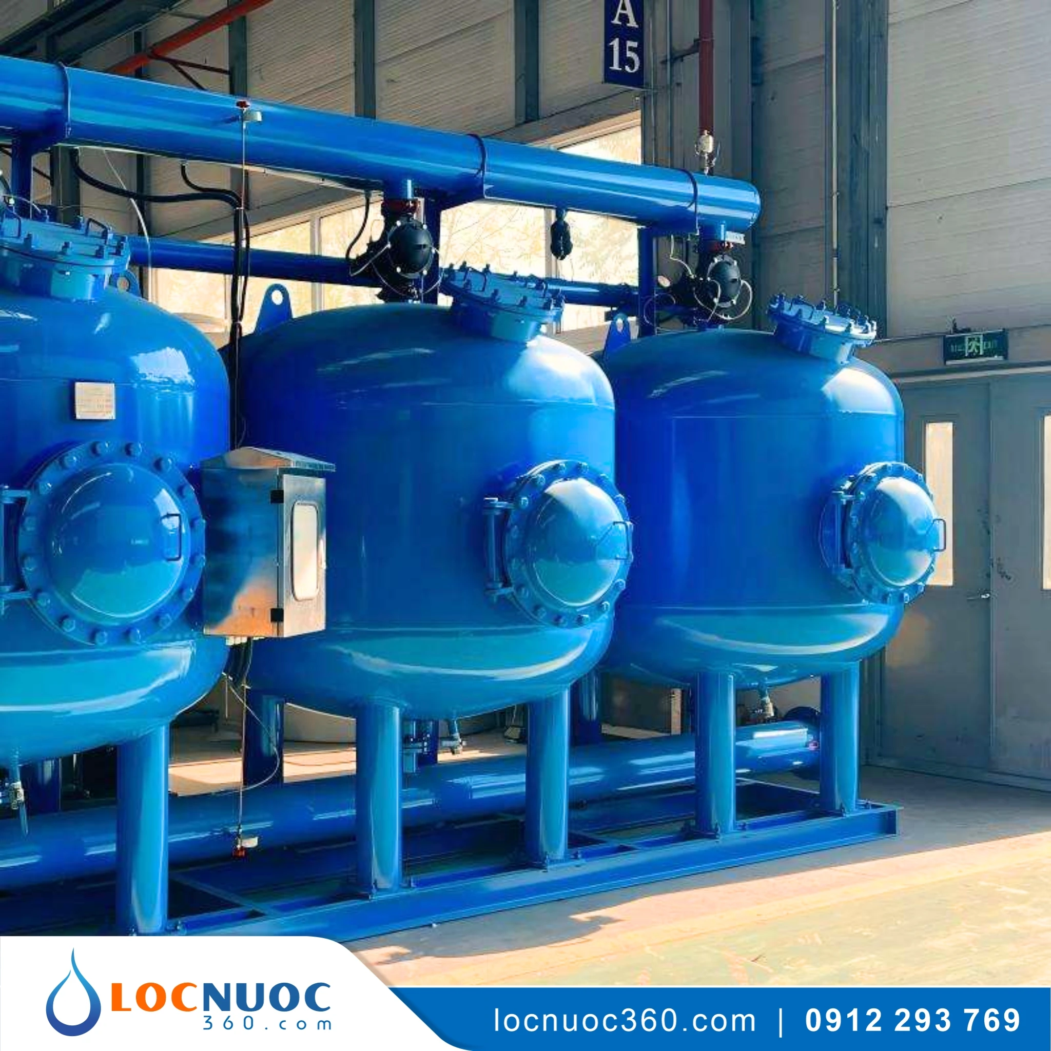 Hệ thống Lọc nước giếng khoan Công nghiệp 200m3 4 Hệ thống Lọc nước giếng khoan Công nghiệp 200m3