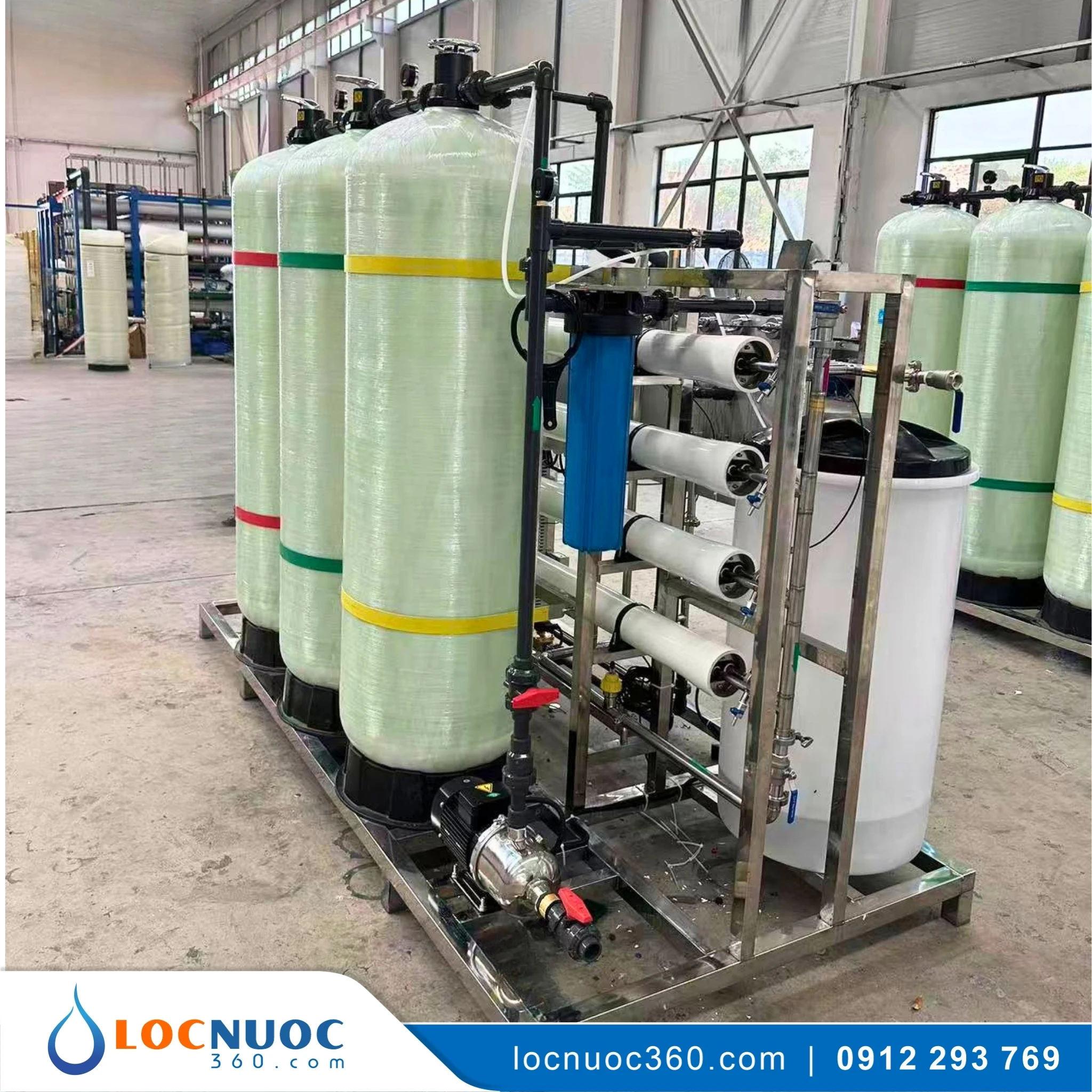 Máy lọc nước RO 1400lit tinh khiết cho Trang trại nông nghiệp 3 Máy lọc nước RO 1400lit cho Trang trại nông nghiệp
