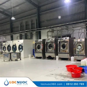 Thiết bị lọc nước tổng, Lọc thô cho Giặt là công nghiệp