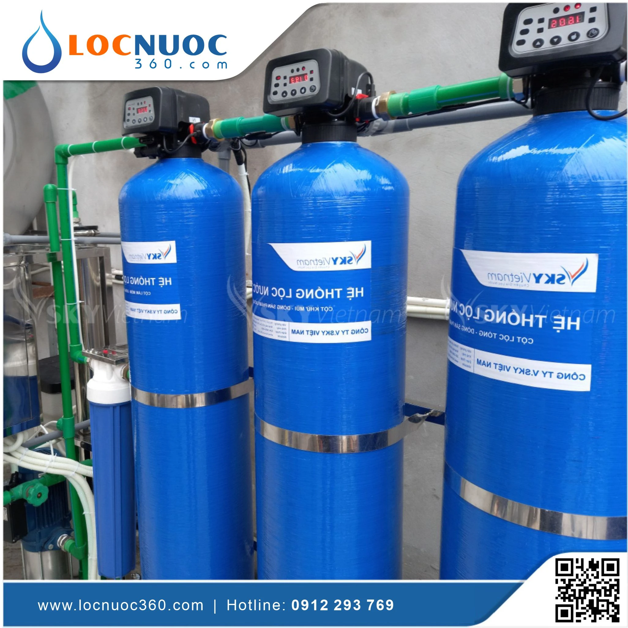 Máy lọc nước RO Tinh khiết 350lit cho sản xuất nước Giải khát 4 Máy lọc nước RO Tinh khiết 350lit cho sản xuất nước Giải khát