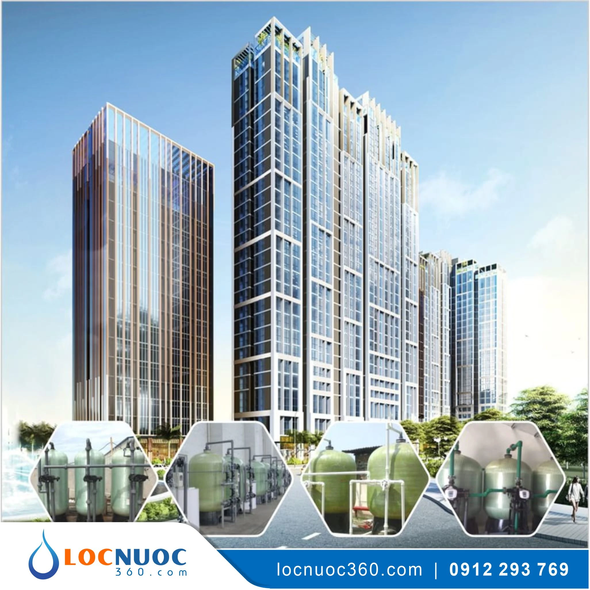 Hệ thống lọc tổng 40 m3 cho Tòa nhà chung cư VSK40-LT