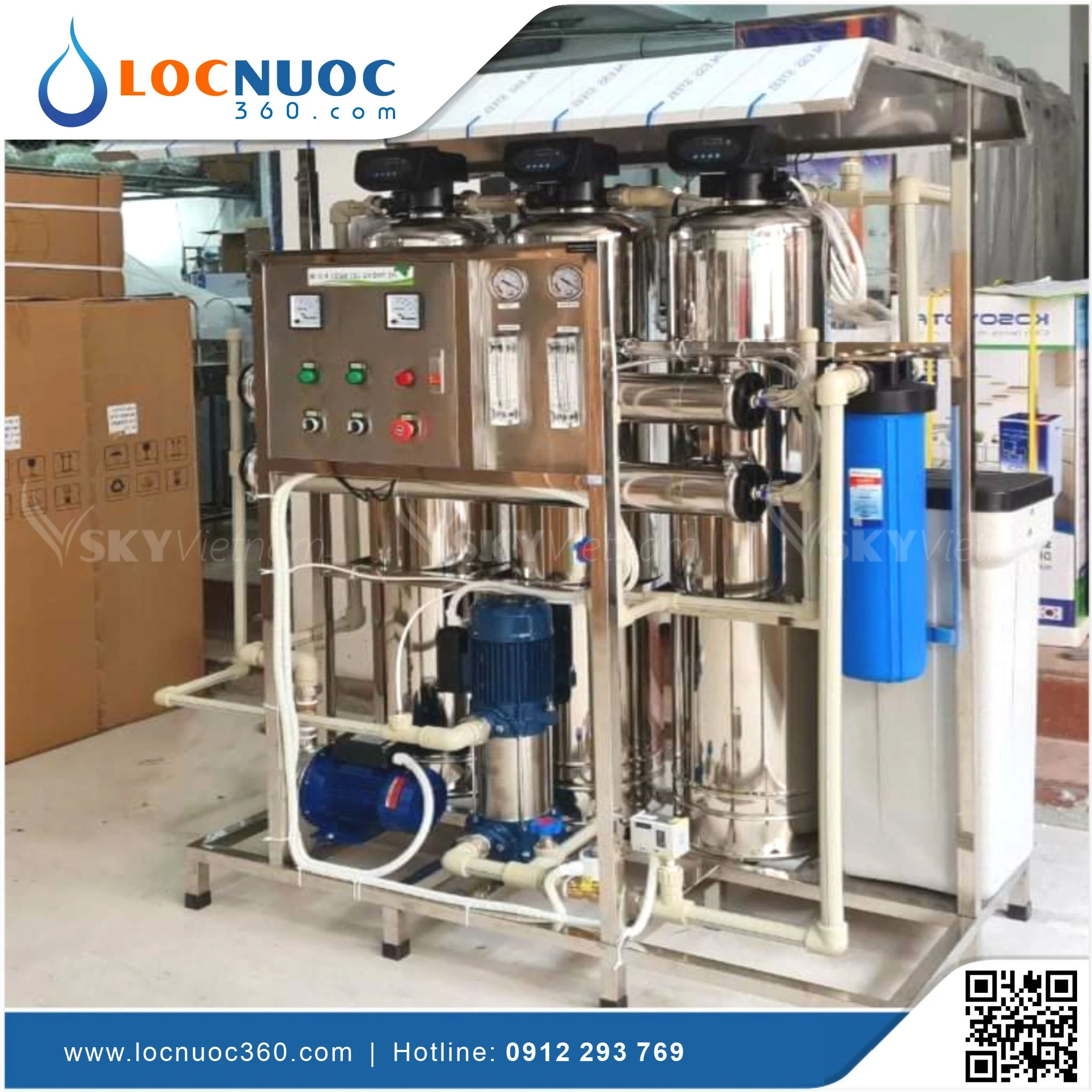 Máy lọc nước RO Tinh khiết 500lit cho sản xuất Mỹ phẩm VSK-RO500 4 Máy lọc nước RO Tinh khiết 500lit cho sản xuất Mỹ phẩm VSK-RO500