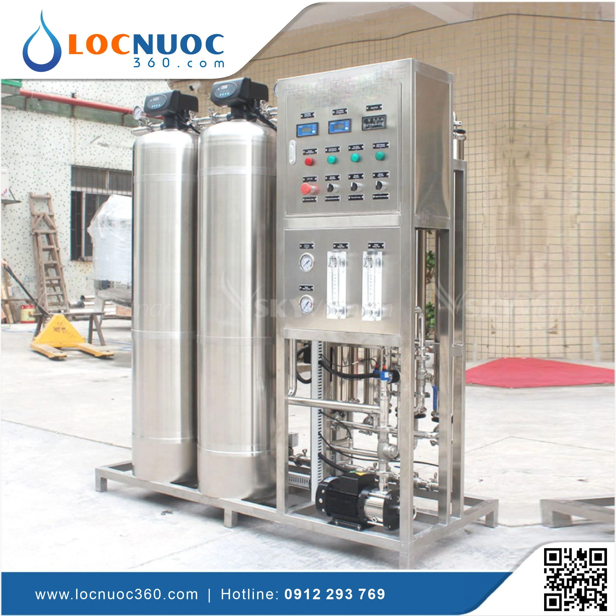 Máy lọc nước RO Tinh khiết 500lit cho sản xuất Mỹ phẩm VSK-RO500 3 Máy lọc nước RO Tinh khiết 500lit cho sản xuất Mỹ phẩm VSK-RO500