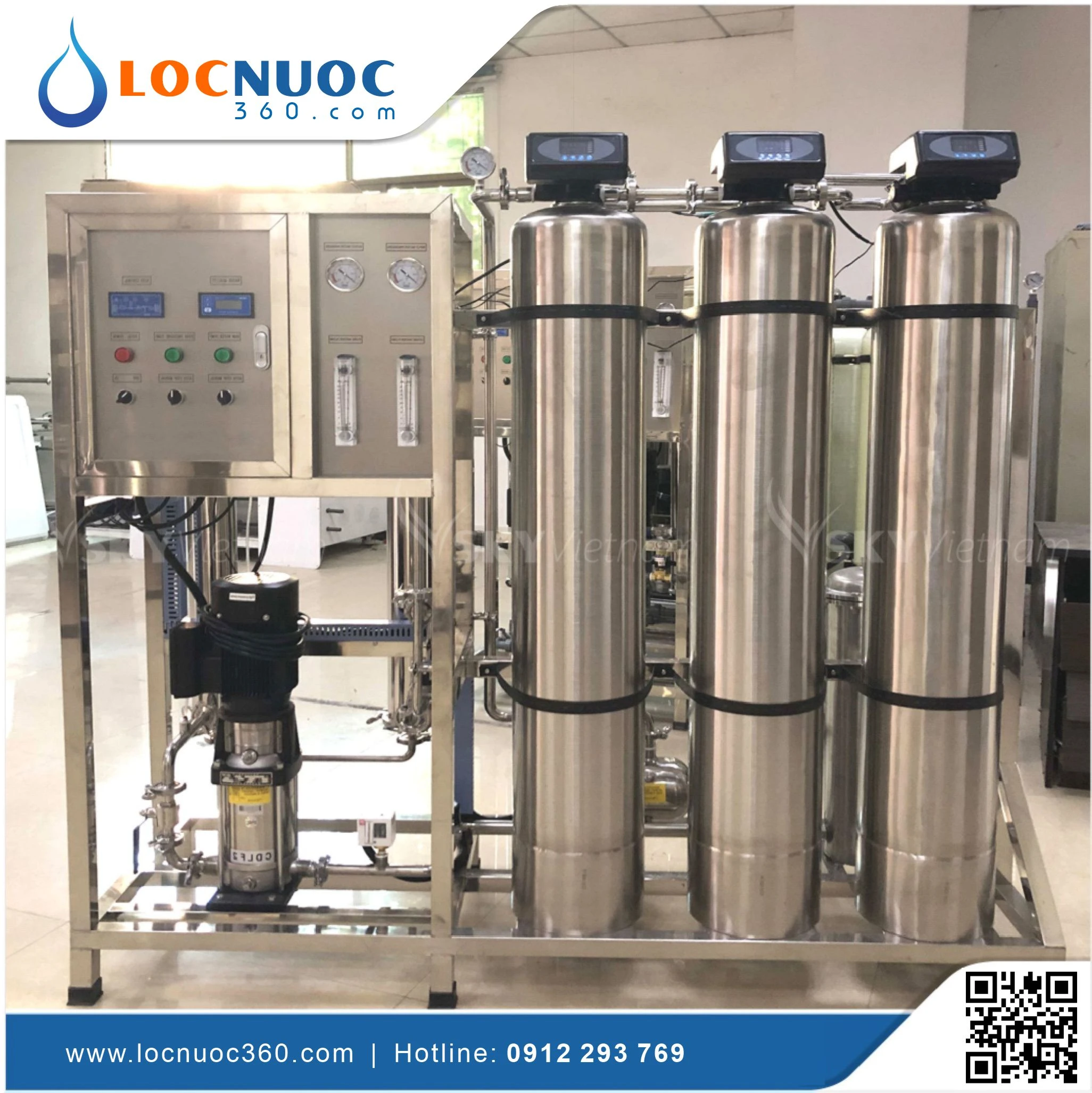 Máy lọc nước RO Tinh khiết 250lit cho Dược phẩm VSK-RO250 2 Máy lọc nước RO Tinh khiết 250lit cho Dược phẩm VSK-RO250