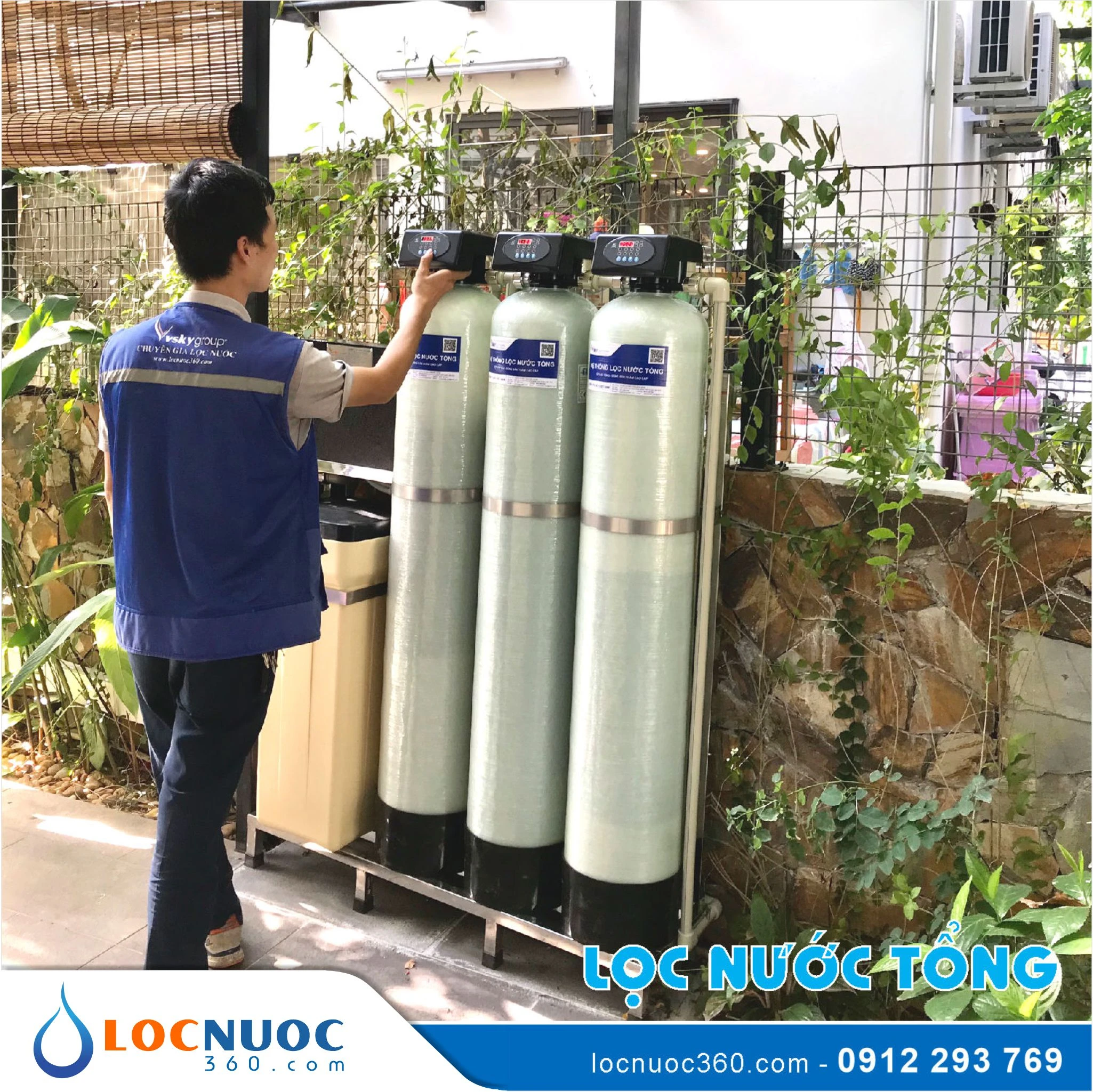 Bộ lọc nước tổng, làm mềm cao cấp VSK03A-54 Standard
