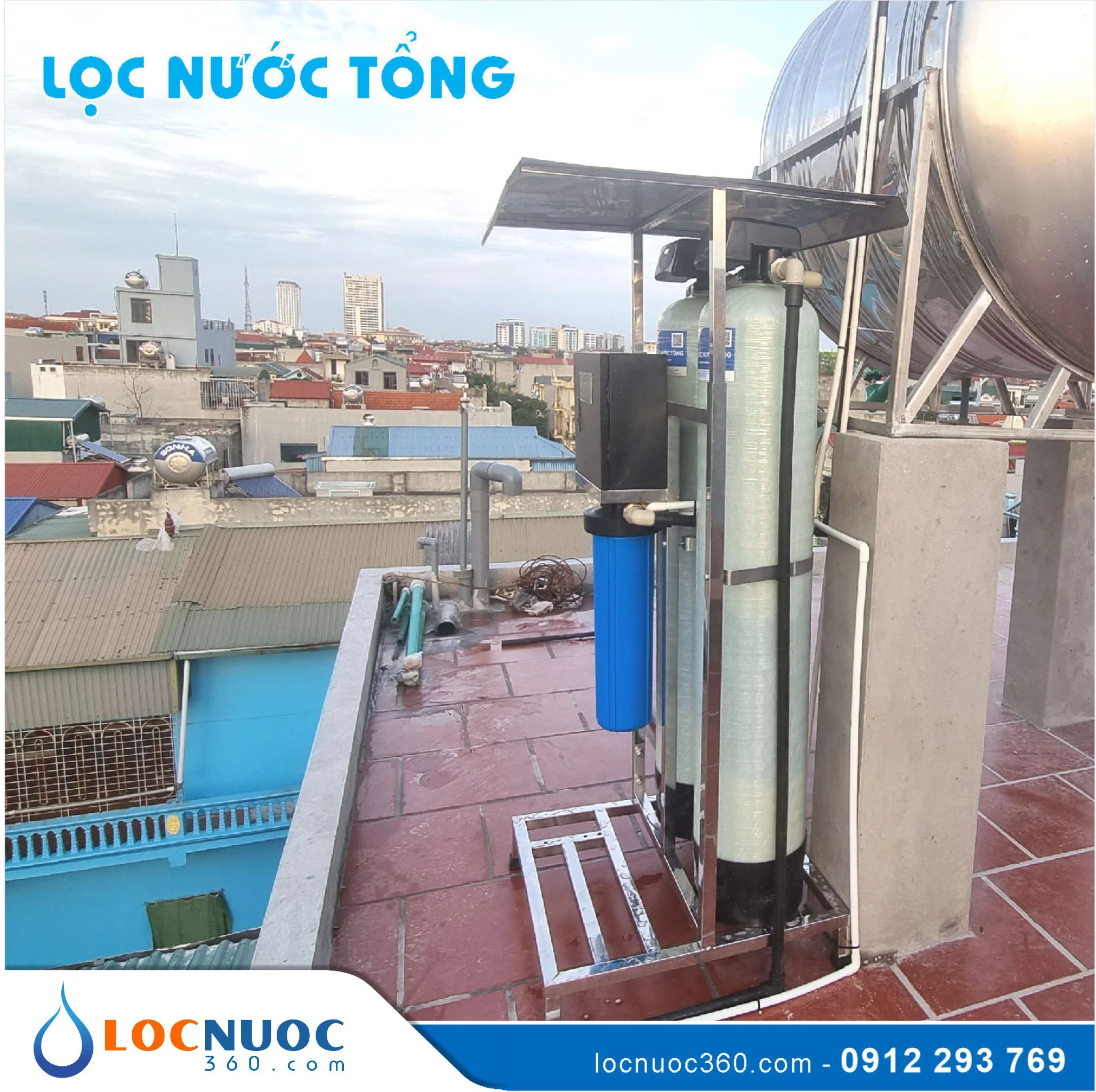 Thiết bị lọc nước bảo vệ dàn nước nóng năng lượng mặt trời 3 Thiết bị lọc nước bảo vệ dàn nước nóng năng lượng mặt trời