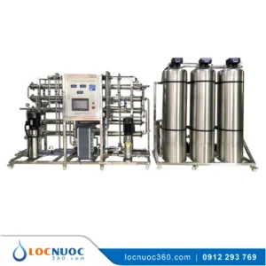 Hệ thống xử lý nước khử khoáng EDI Công nghiệp 2000l/h