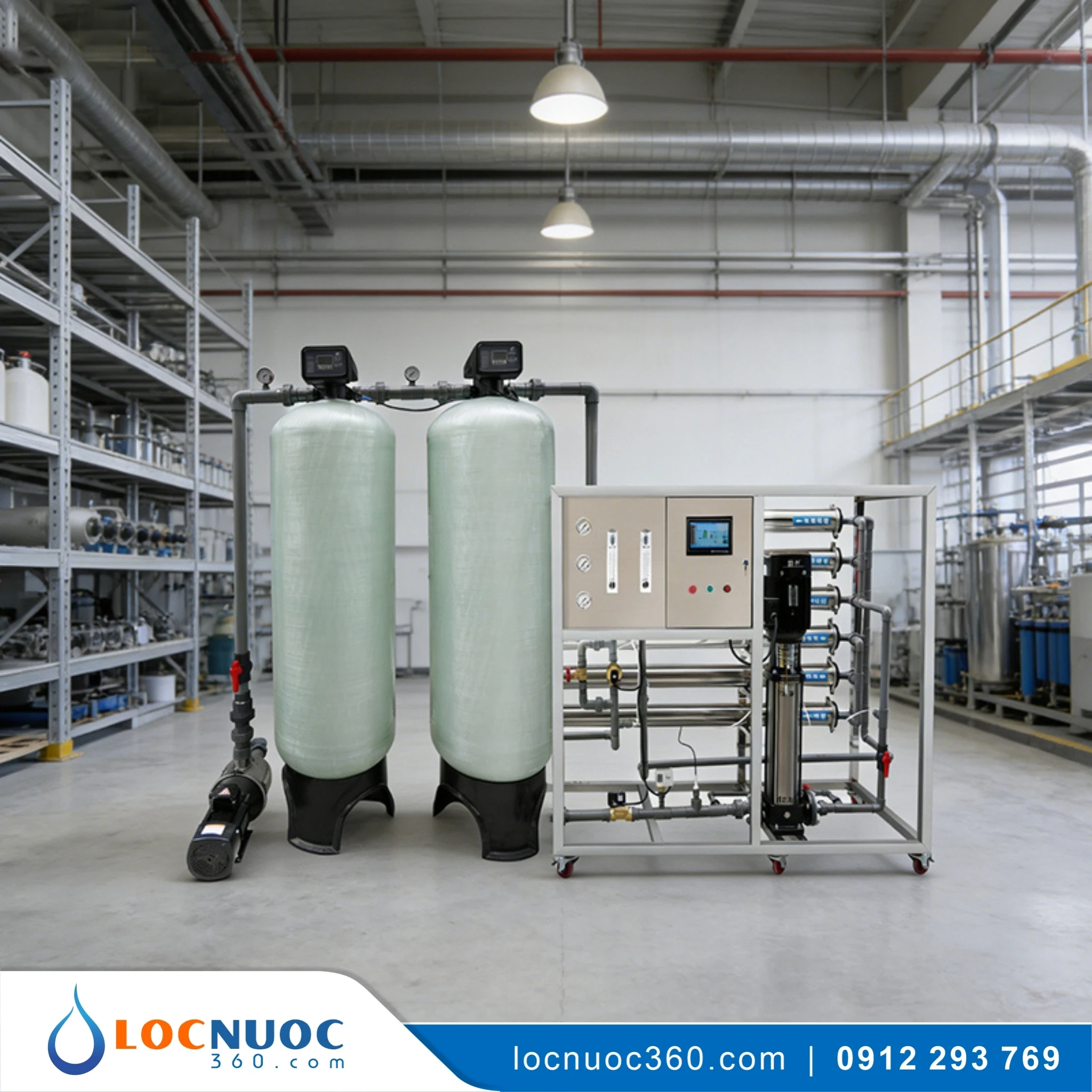 Máy lọc nước RO 2500lit cho Bệnh viện KN2500 2 Máy lọc nước RO 2500lit cho Bệnh viện KN2500