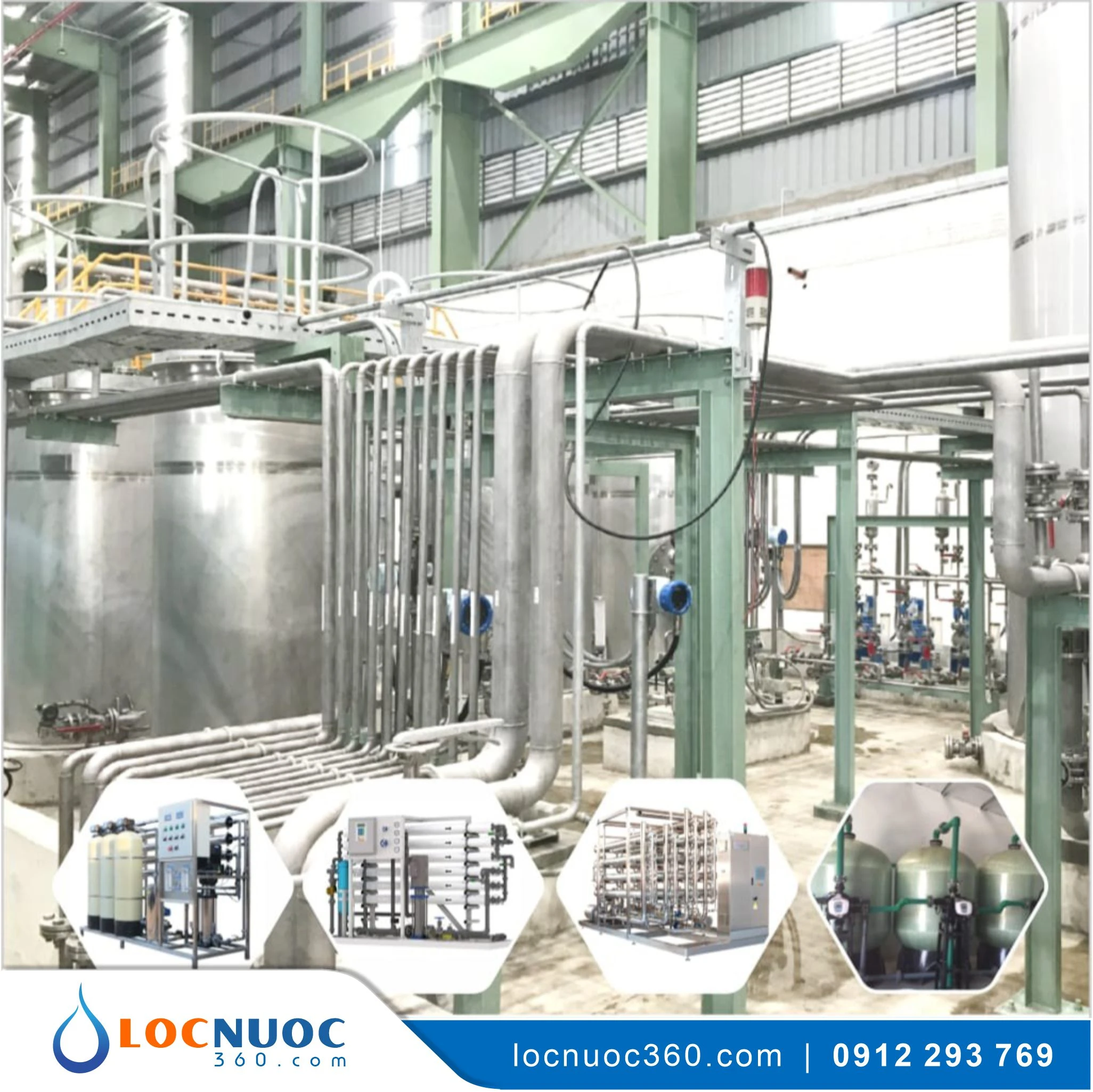 Hệ thống lọc nước tổng 20m3 sản xuất Hóa chất VSK20-LT