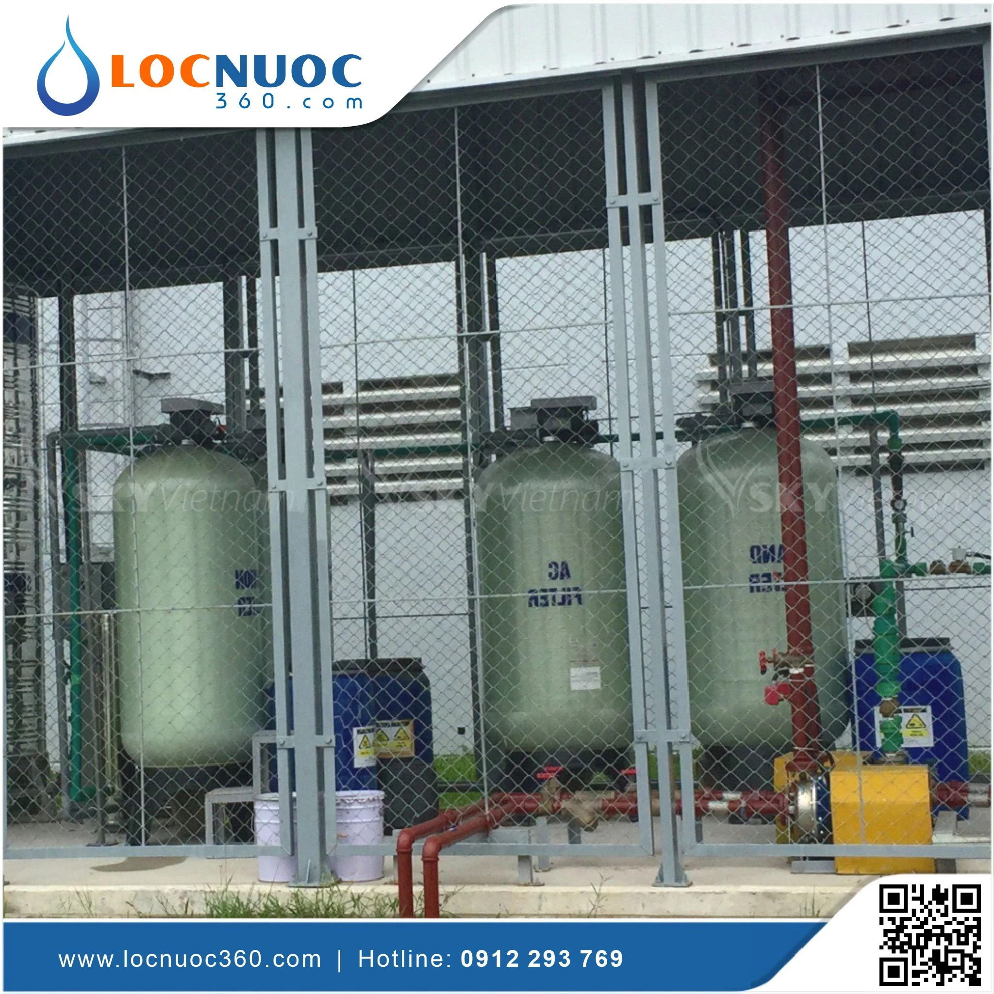 Hệ thống lọc nước tổng 20m3 sản xuất Hóa chất VSK20-LT 4 Hệ thống lọc nước tổng 20m3 sản xuất Hóa chất VSK20-LT