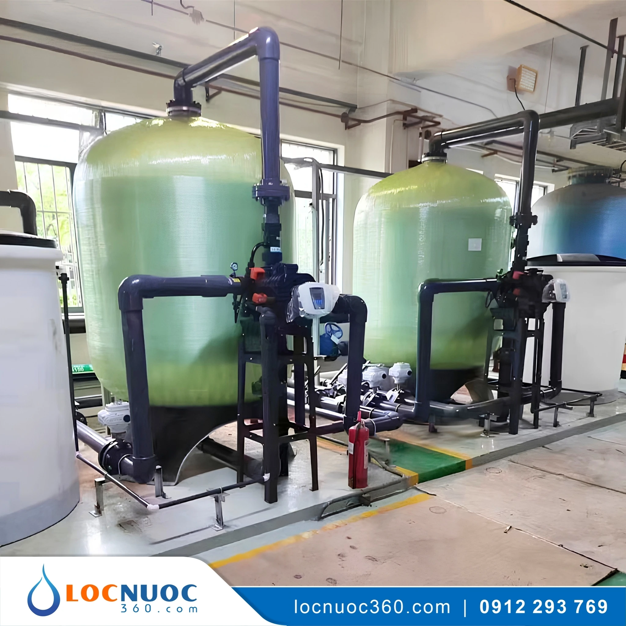 Hệ thống lọc nước tổng 20m3 sản xuất Sơn nước 2 Hệ thống lọc nước tổng 20m3 sản xuất Sơn nước