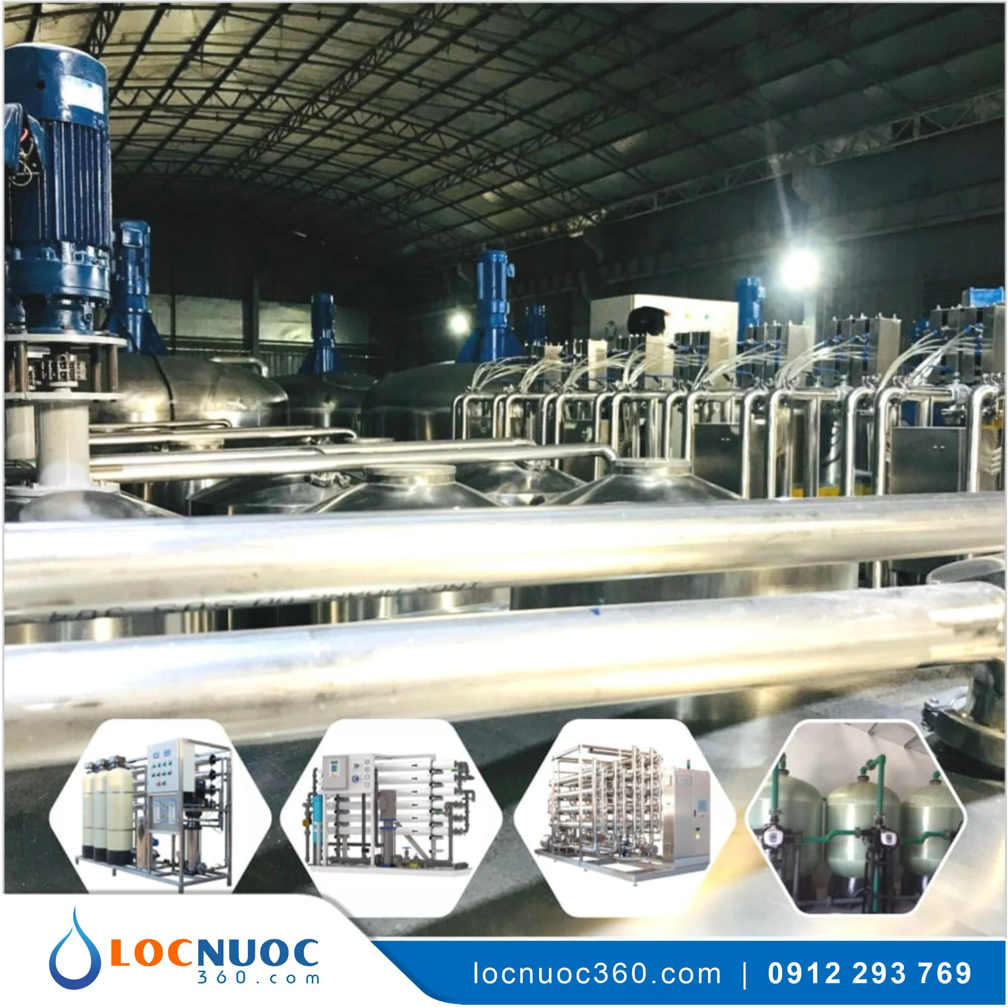 Hệ thống lọc nước tổng 7m3 sản xuất Sơn nước
