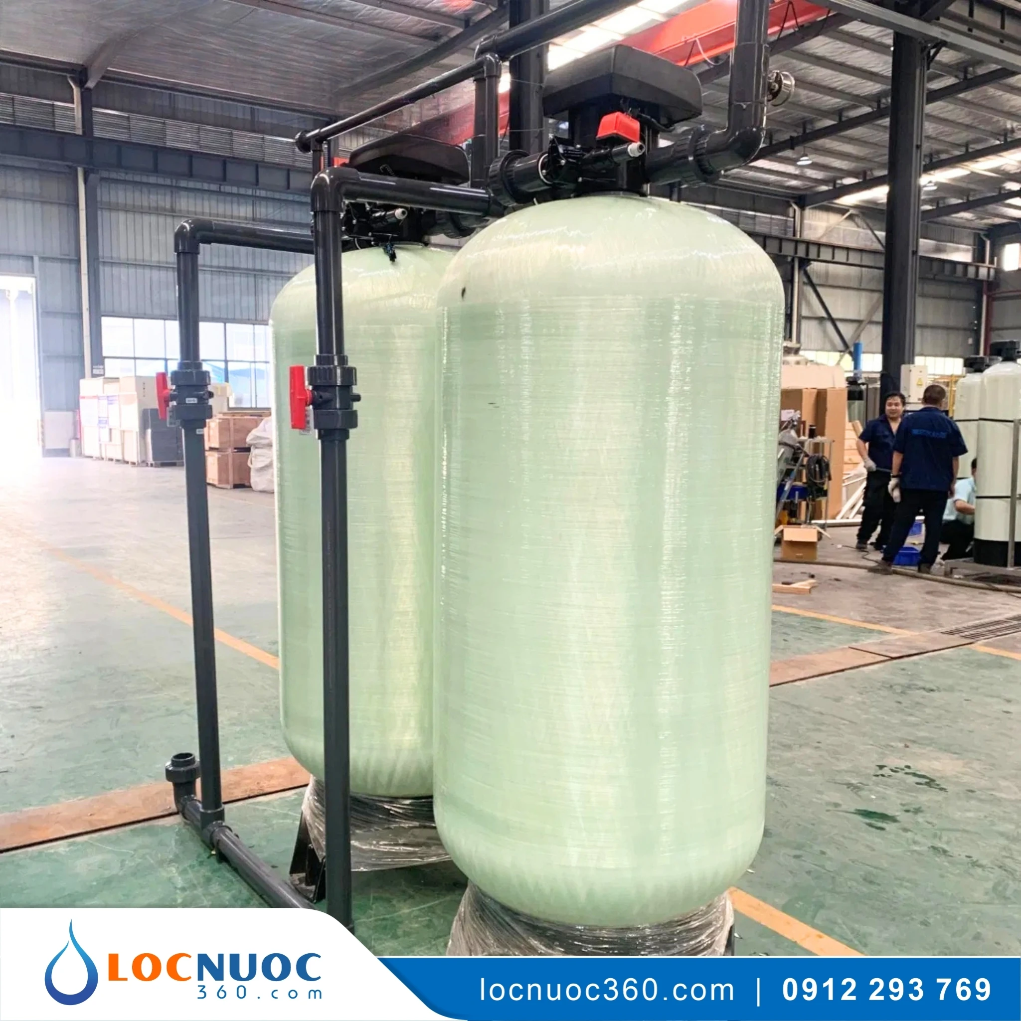 Hệ thống lọc nước tổng 7m3 sản xuất Sơn nước 2 Hệ thống lọc nước tổng 7m3 sản xuất Sơn nước