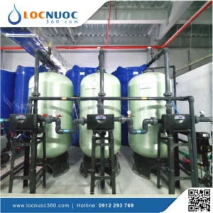 Hệ thống lọc nước tổng 10m3 sản xuất Mỹ phẩm VSK10-LT